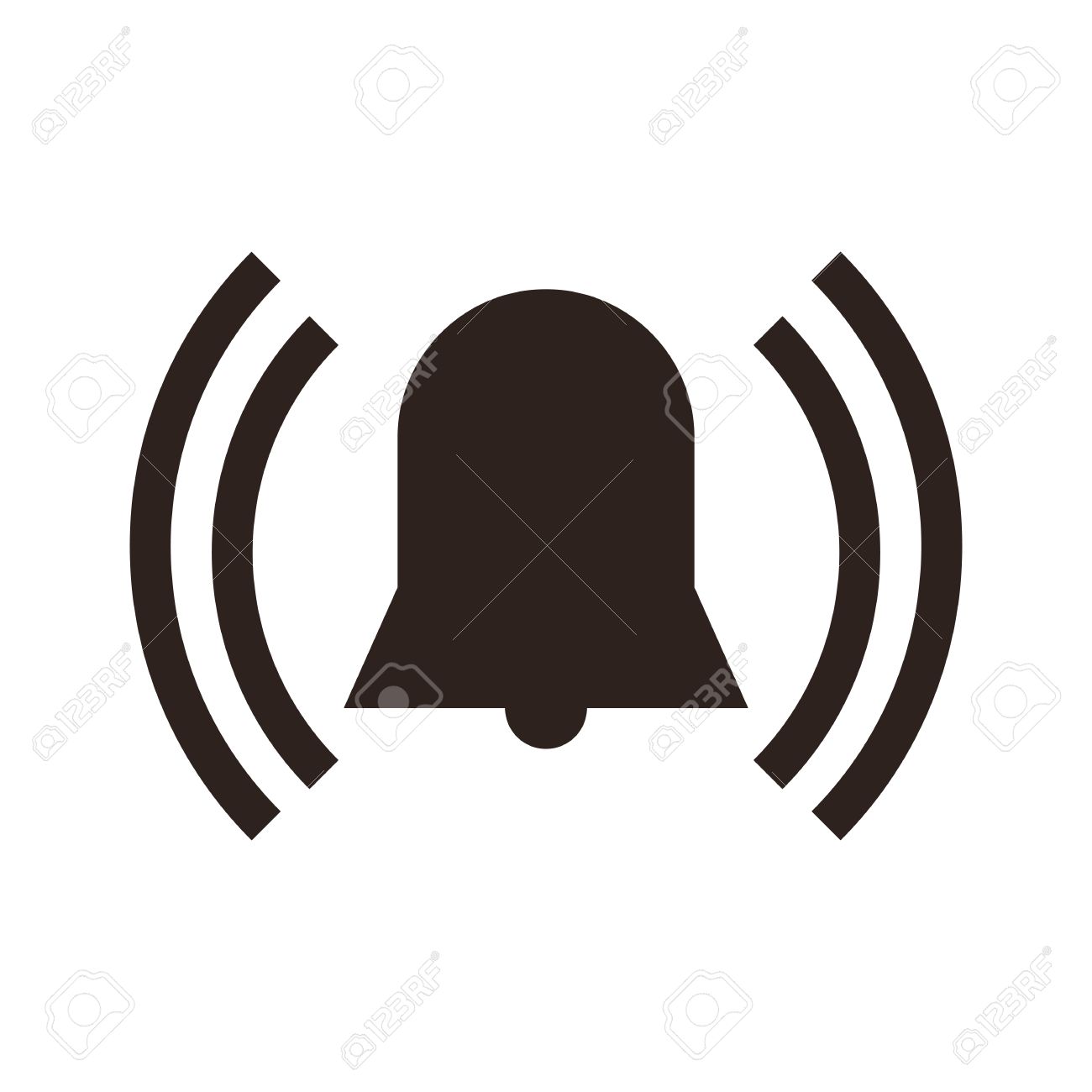 alarm icon isolated on white background royalty free cliparts