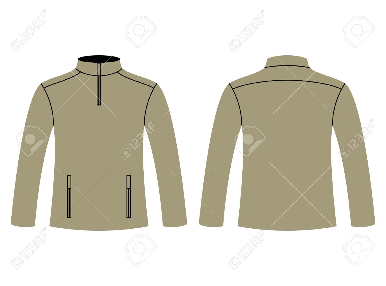 blank sweatshirt template isolated on white background royalty free