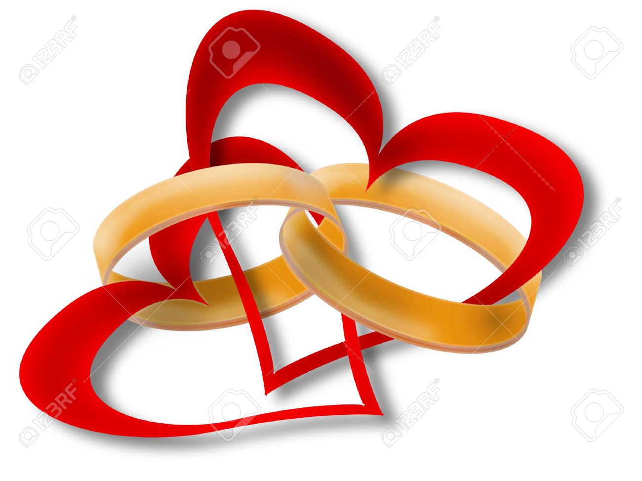 Zwei Liebende Herzen Und Hochzeit Hochzeit Ringe Auf Weissem Hintergrund Lizenzfreie Fotos Bilder Und Stock Fotografie Image 897576