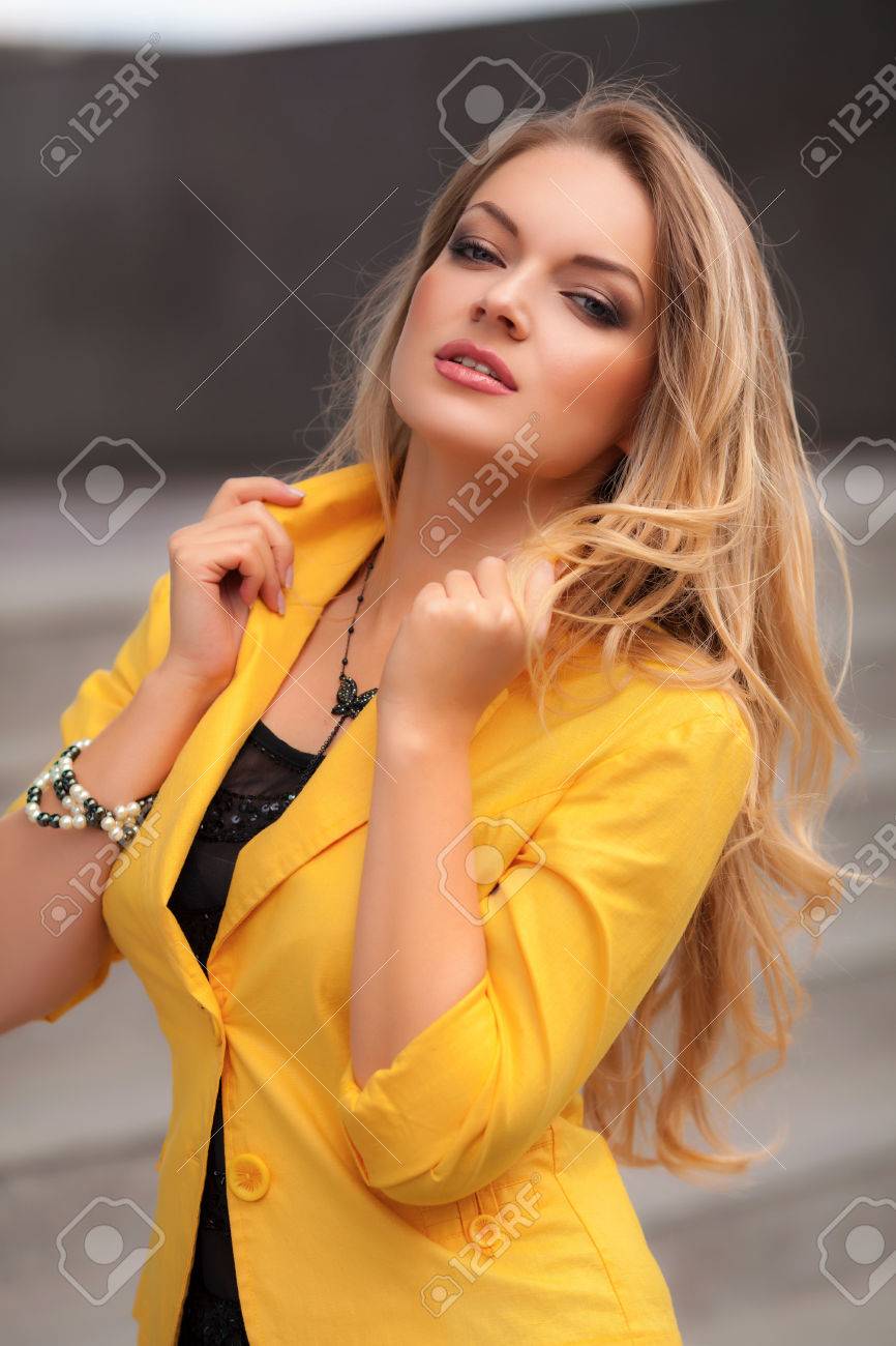 ladies yellow jacket