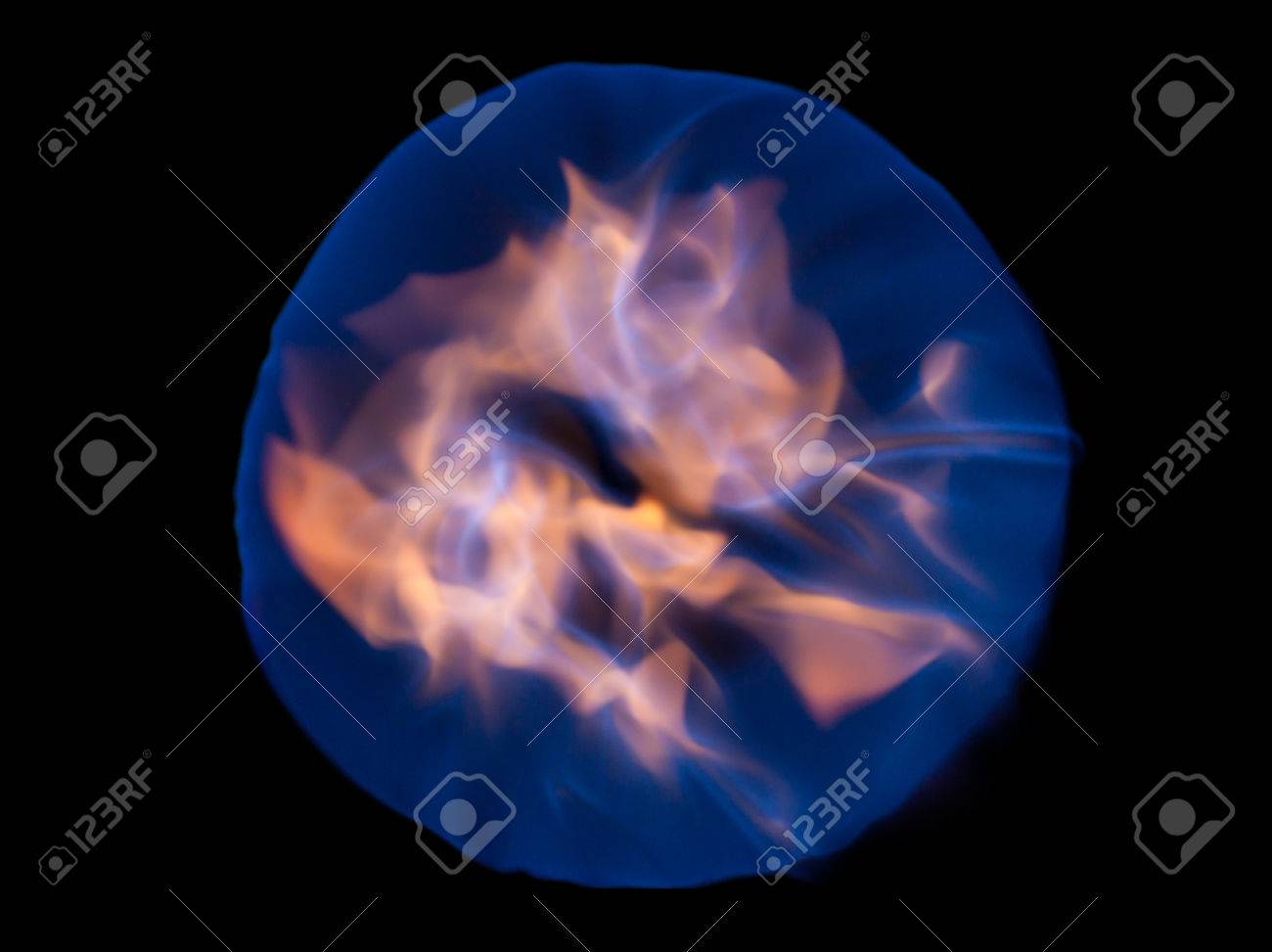 fireball black background