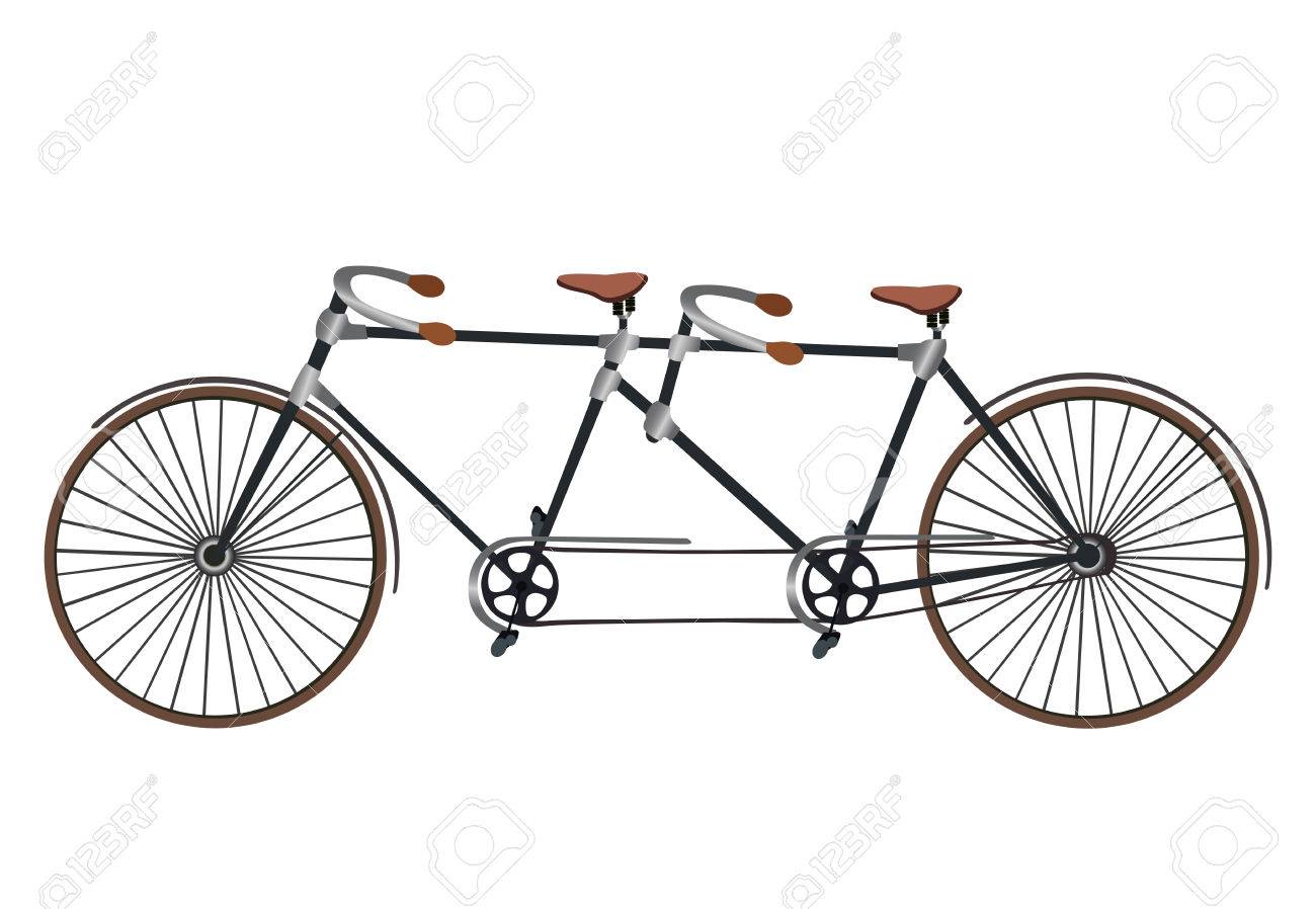 old tandem bike