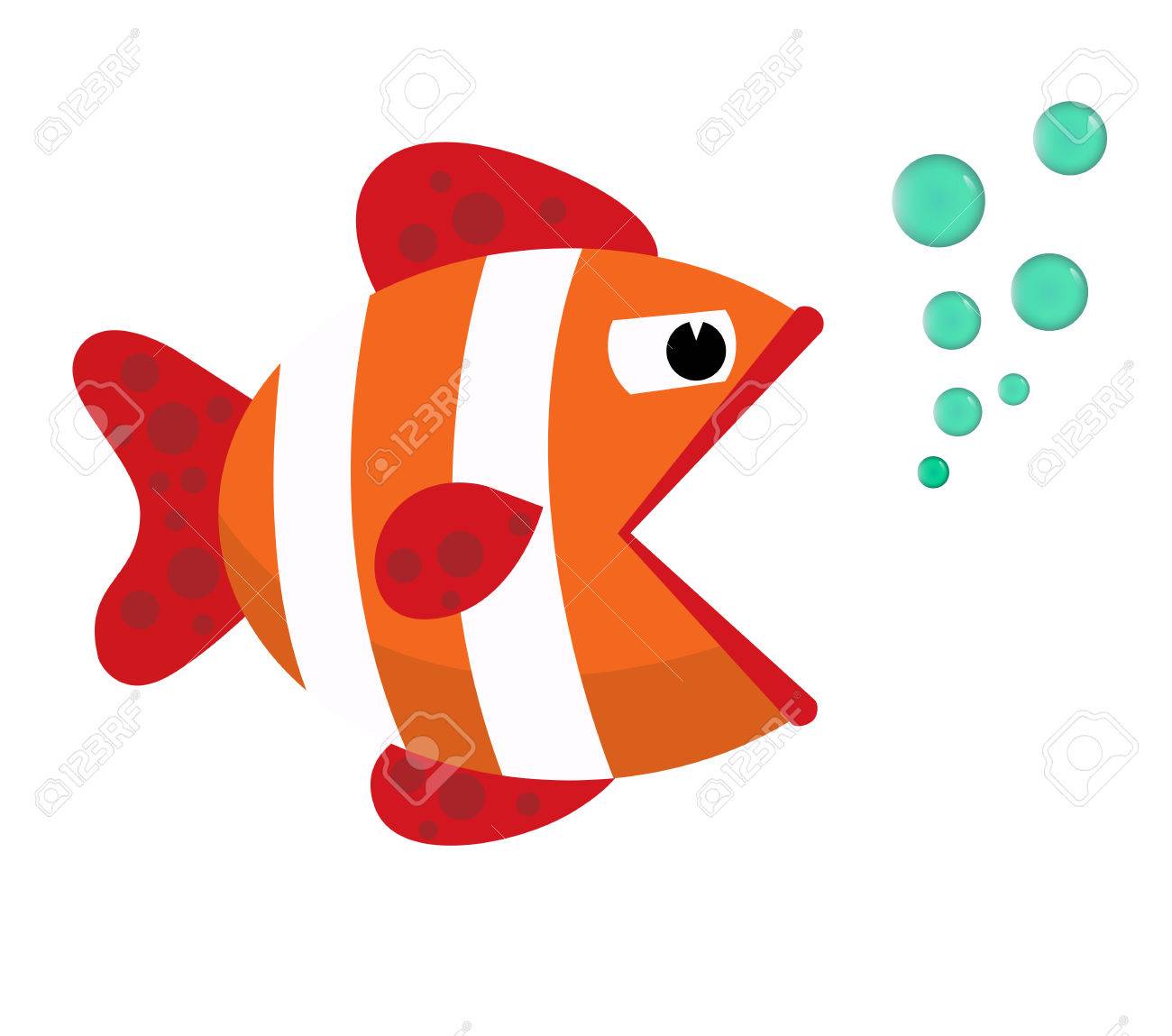 泡で魚の口を開けた 白い背景の上の魚します ベクトルの図 のイラスト素材 ベクタ Image 泡で魚の口を開けた 白い背景の上の魚します ベクトルの図 のイラスト素材 ベクタ Image