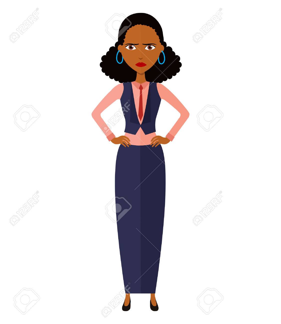 Worried Business Girl. Upset Banker Girl. Nervous Manager Woman- Vector  Royalty Free SVG, Cliparts, Vectors, and Stock Illustration. Image 65669209., image size:1126x1300
