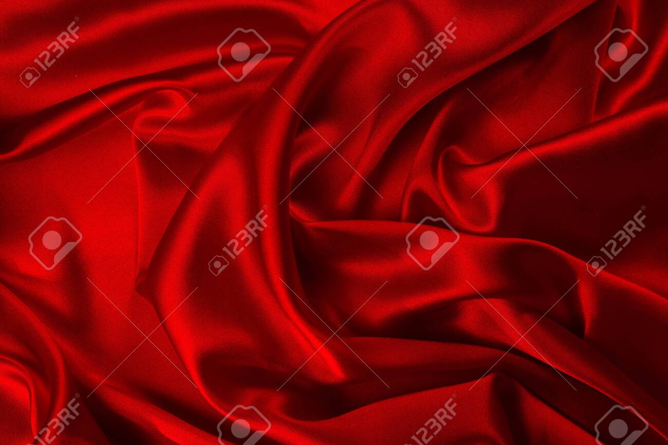 Red silk or satin luxury fabric texture can use as abstract background. Top view. - 136480252 Red silk or satin luxury fabric texture can use as abstract background. Top view. - 136480252