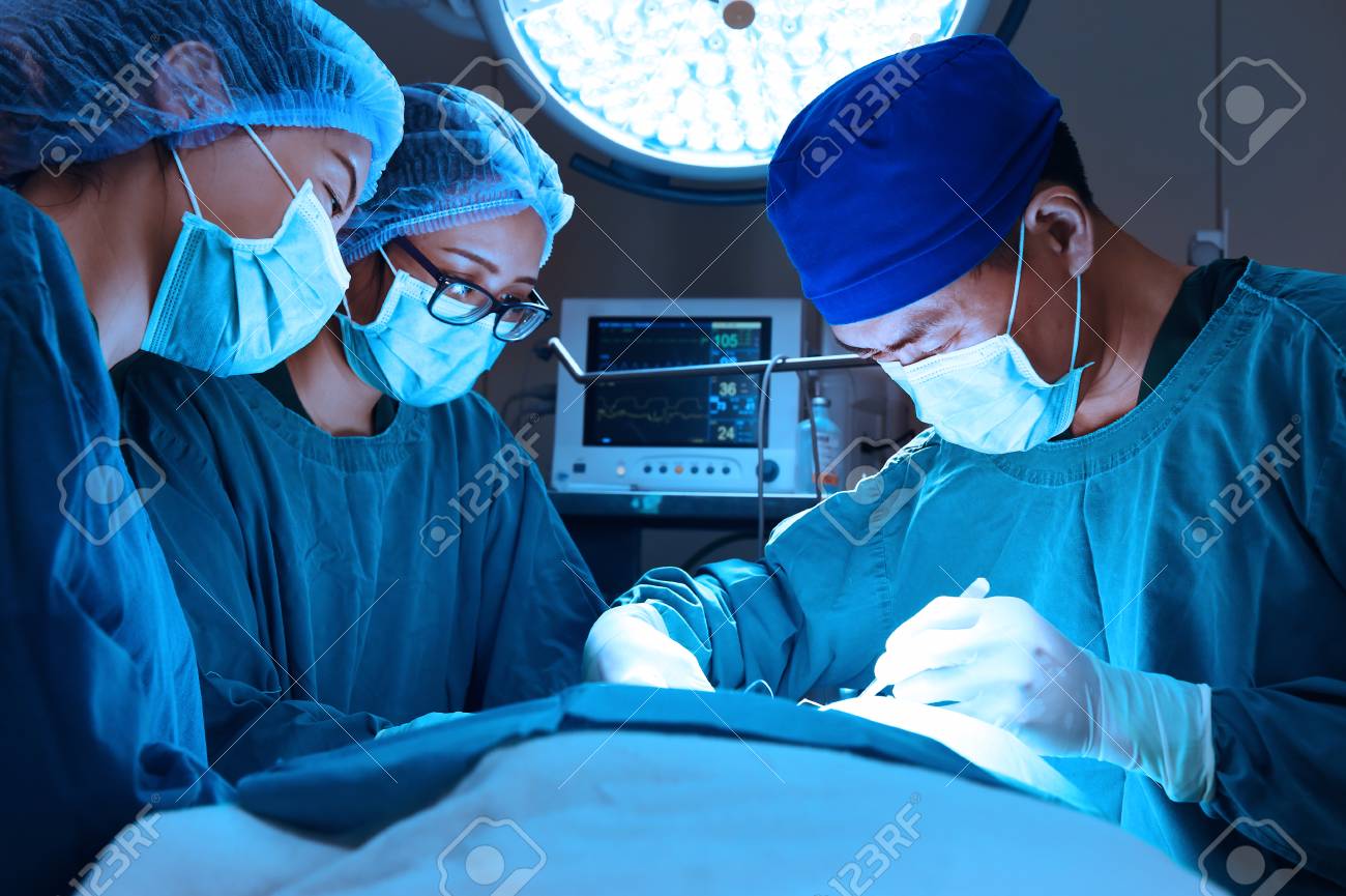 Illuminazione Per Sale Operatorie : Gruppo di ambulatorio veterinario in sala operatoria con