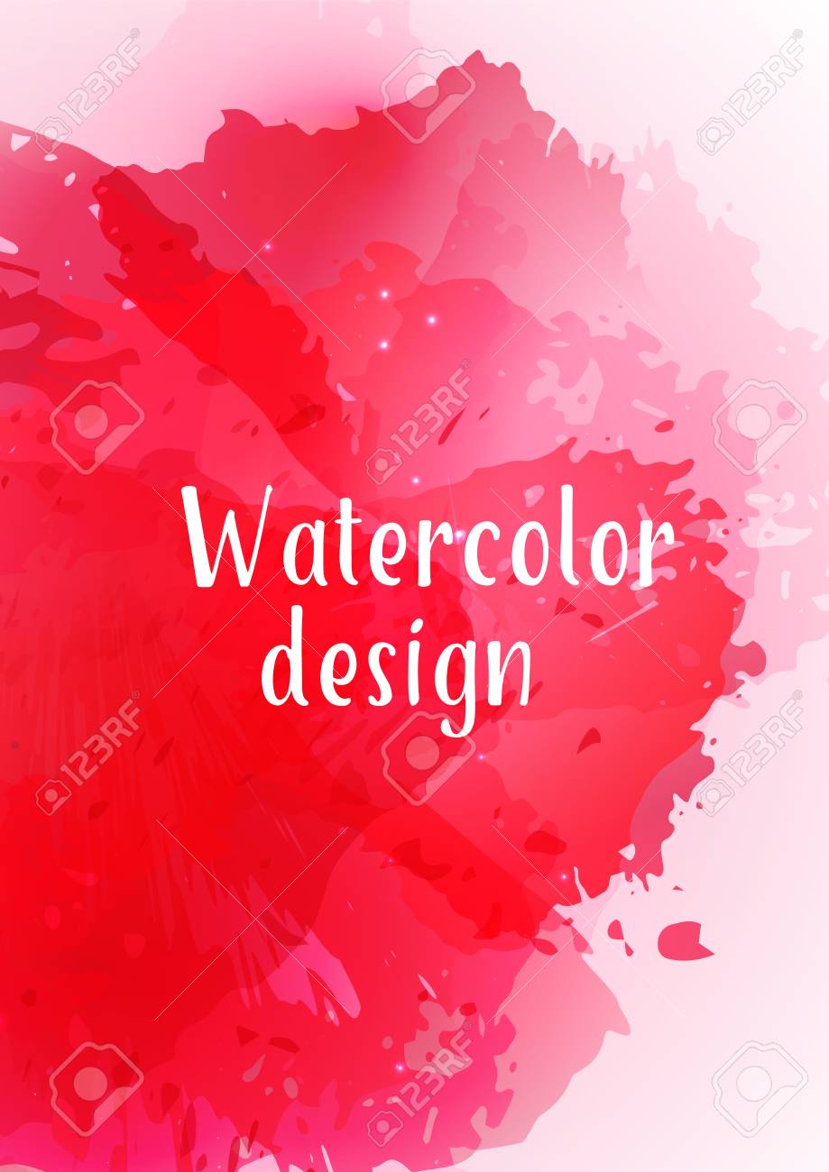 vector watercolor background modern abstract background with