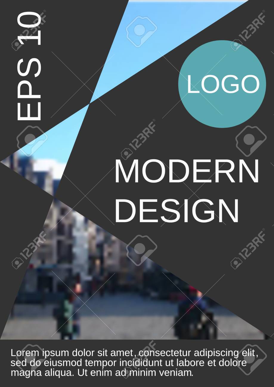 Diseno De Portada Tamano Revista A4 Plantilla De Vector Futuro Para Crear Un Fondo De Telon De Fondo Abstracto De Moda Para Un Folleto Folleto Diseno De Poster Moderno Revista Eps 10