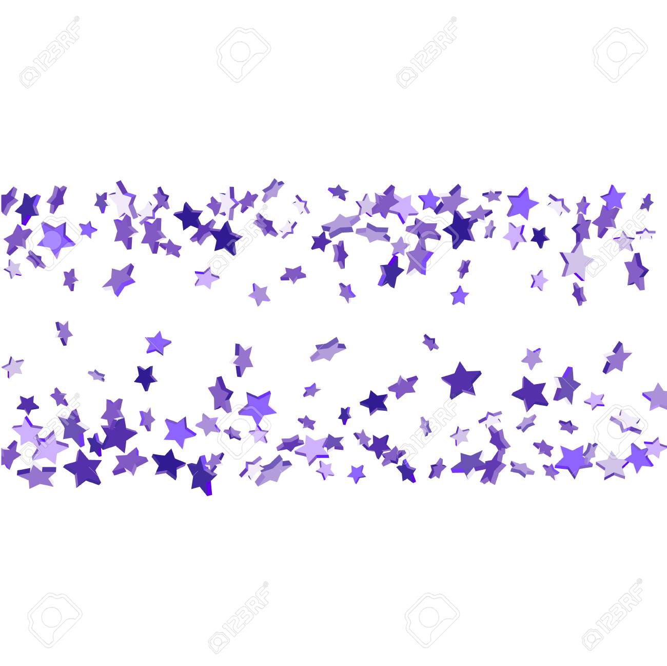 Star Confetti Bright Violet Random Stars Falling Randomly On Royalty Free Cliparts Vectors And Stock Illustration Image