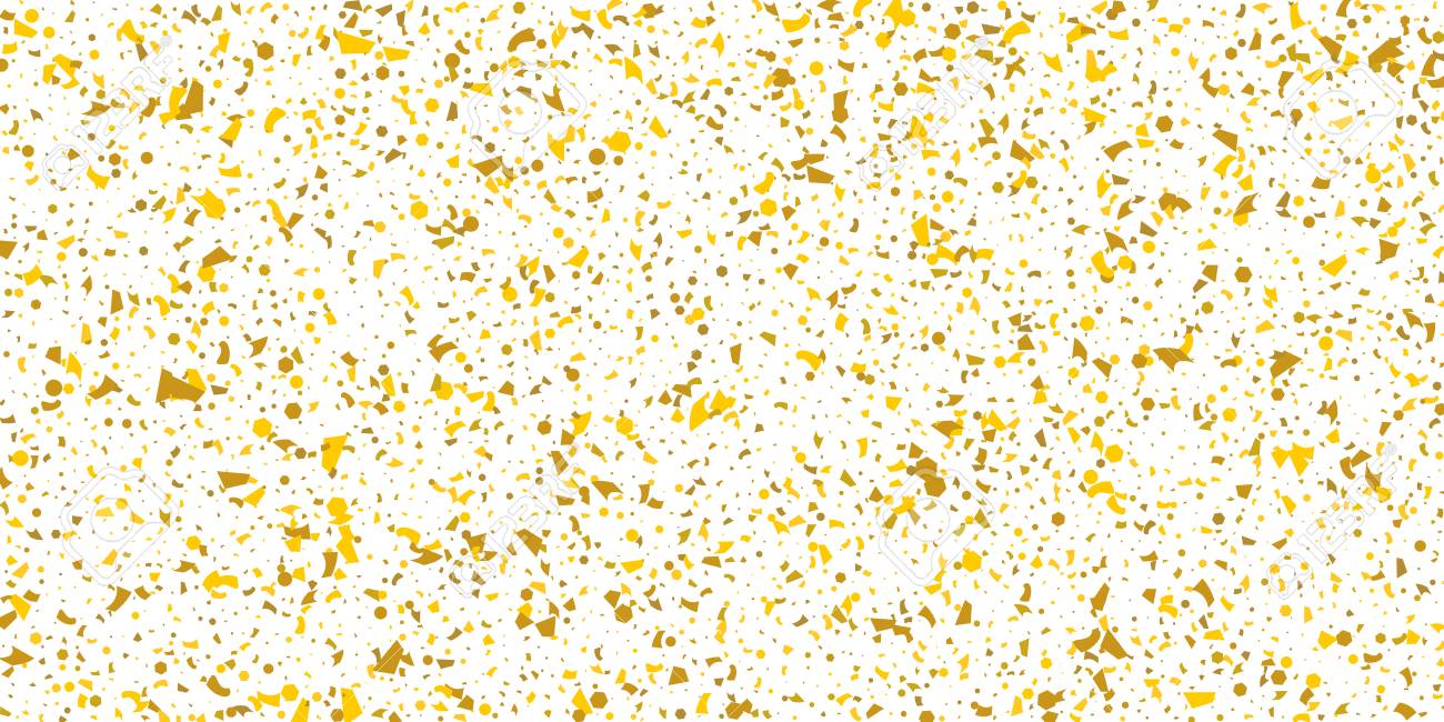 golden glitter confetti on