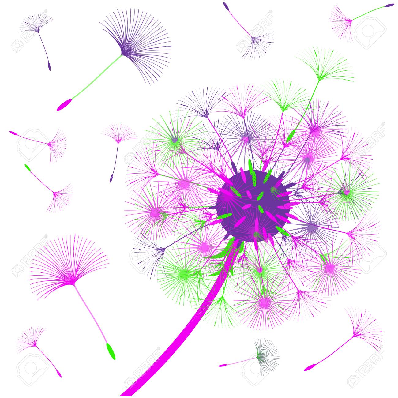 dandelion for design abstract background the wind blows the