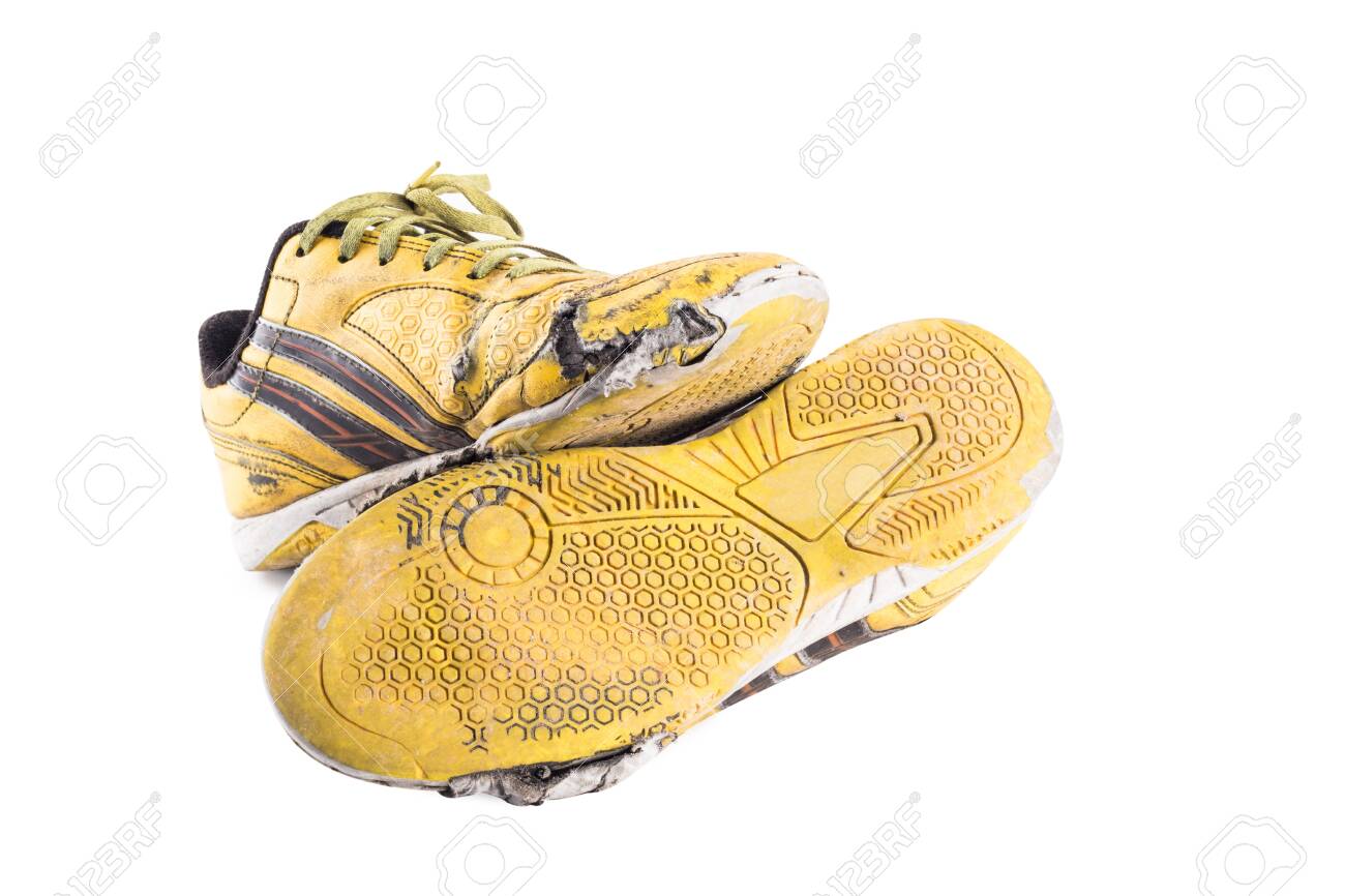 yellow football shoes