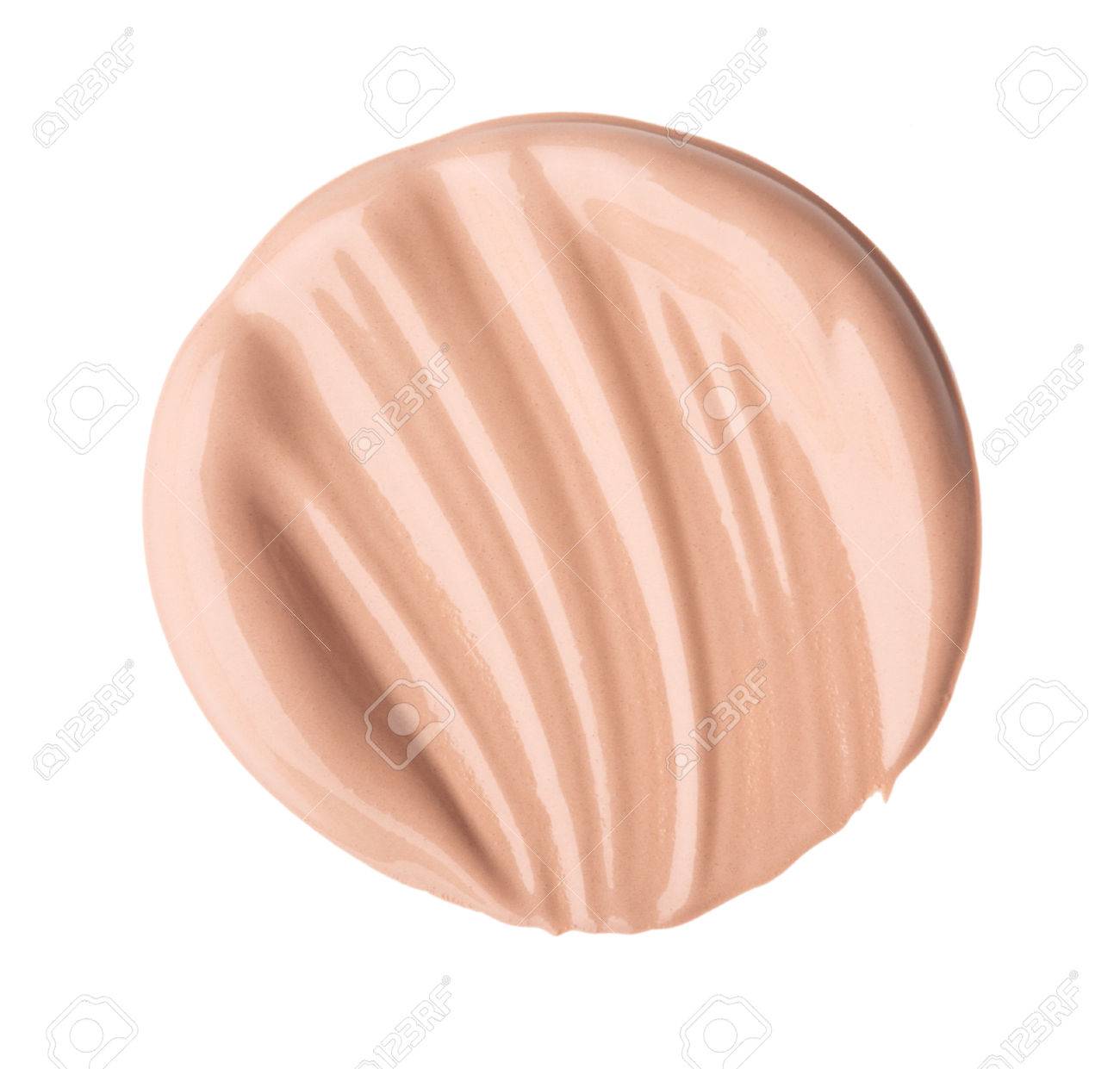 Smear foundation for the face. Isolated on white background - 82771371 Smear foundation for the face. Isolated on white background - 82771371