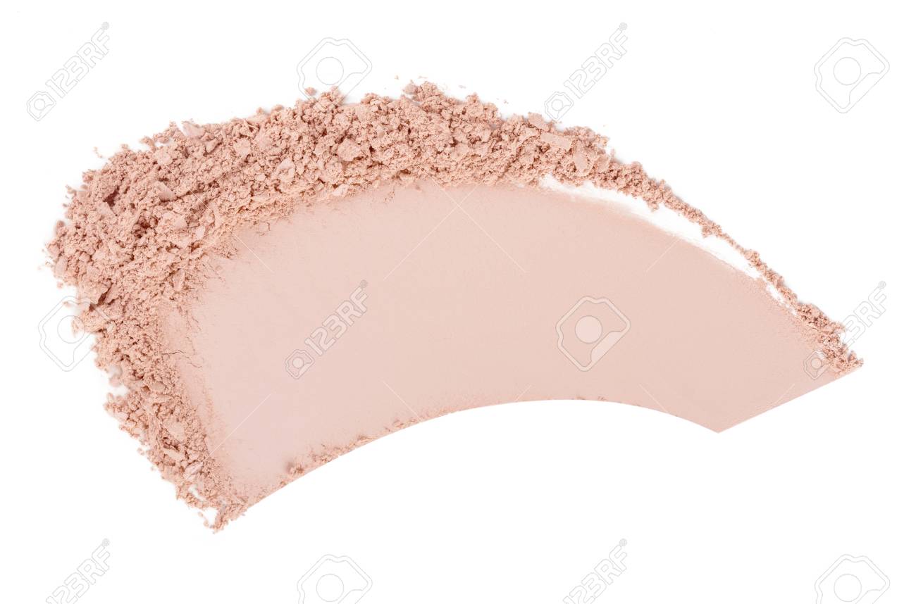 Face powder. Smears of foundation for face. Cosmetic smear. Isolated on white background - 96247335 Face powder. Smears of foundation for face. Cosmetic smear. Isolated on white background - 96247335