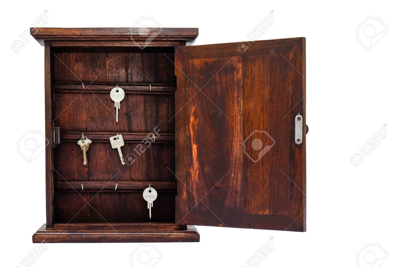 Opened Wood Key Cabinet Stock Photo Picture And Royalty Free