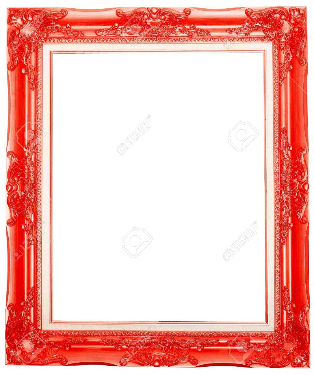22セール アンティーク 赤フレームの額縁 フォトフレーム Alrc Asia