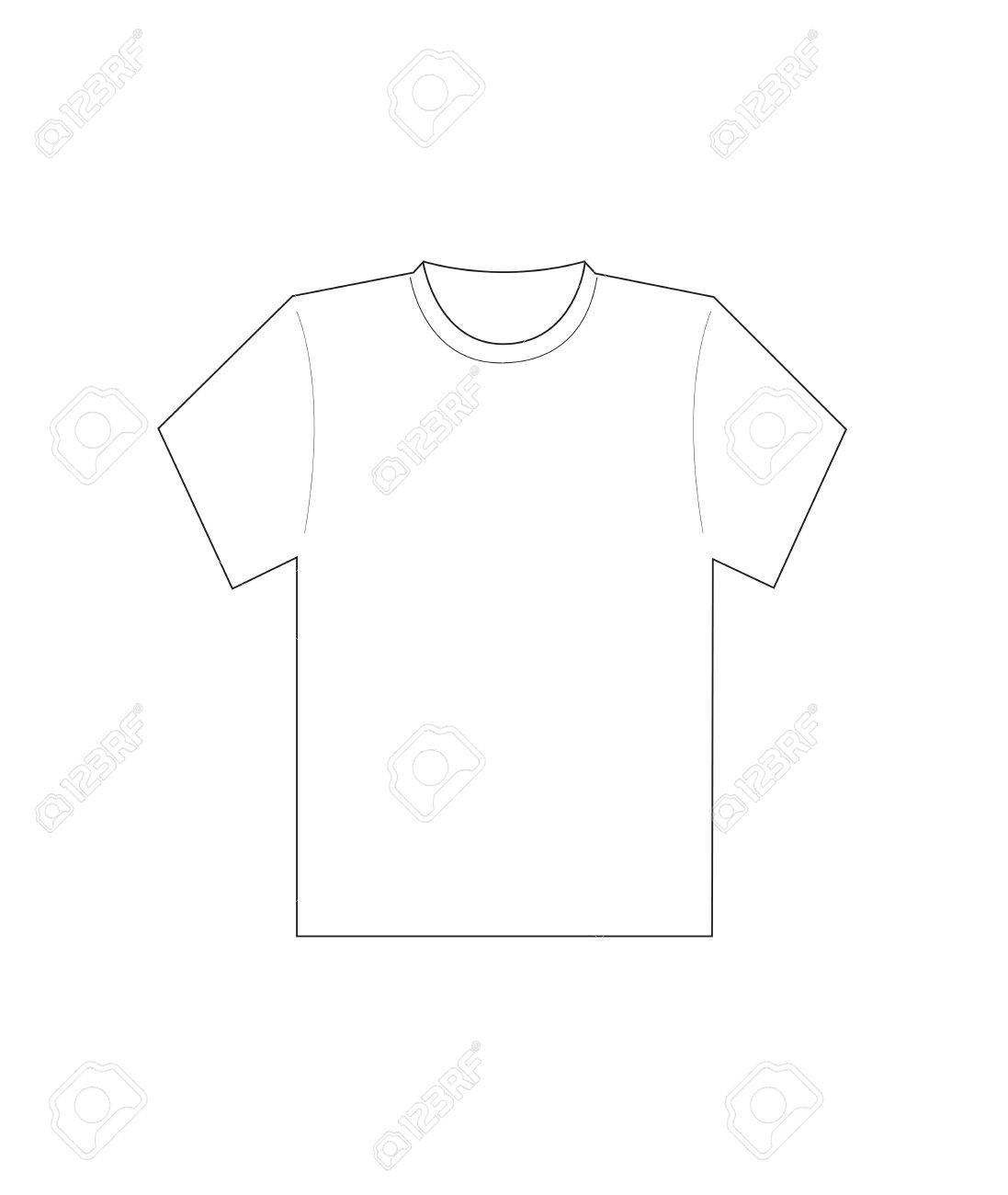 男性白 T シャツ テンプレート のイラスト素材 ベクタ Image