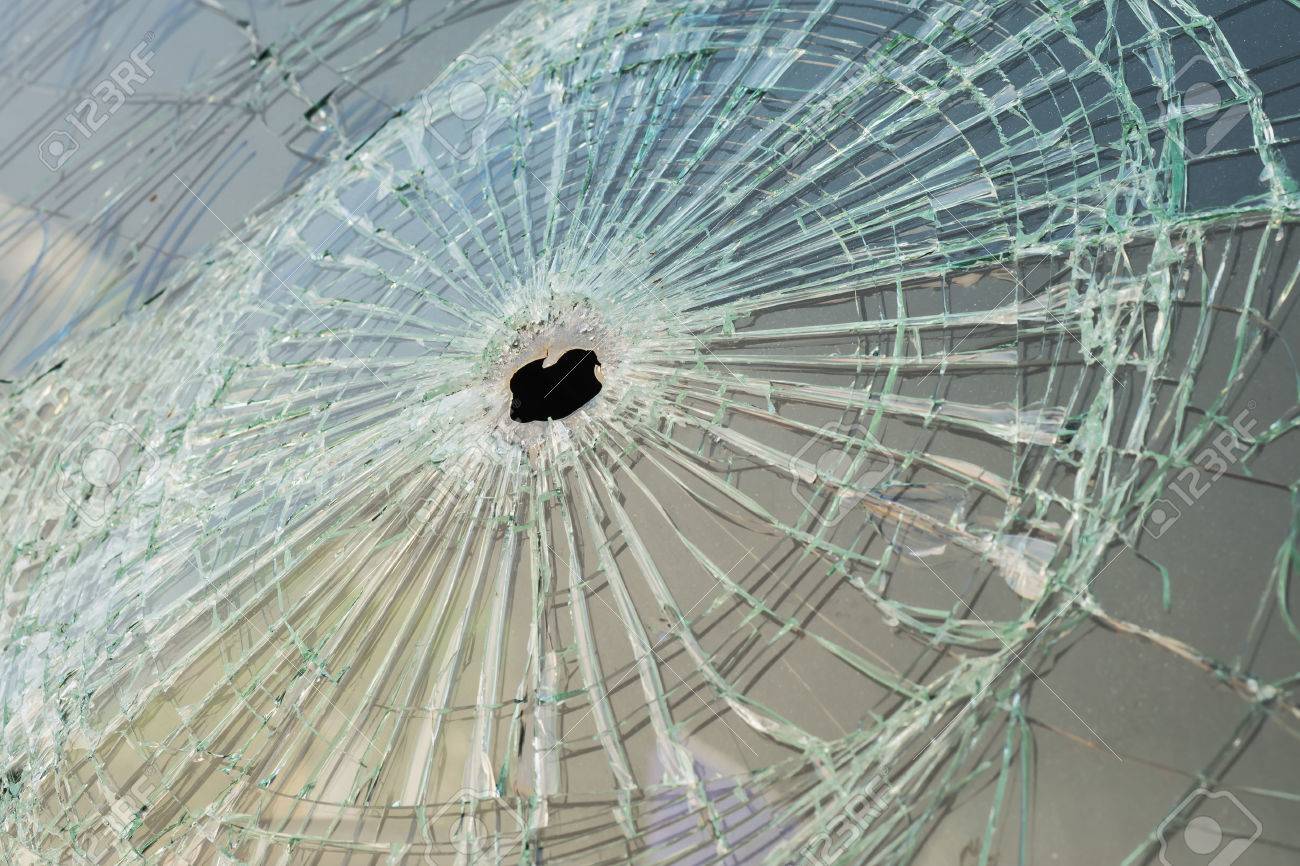 弾痕 ガラス トップ 画像