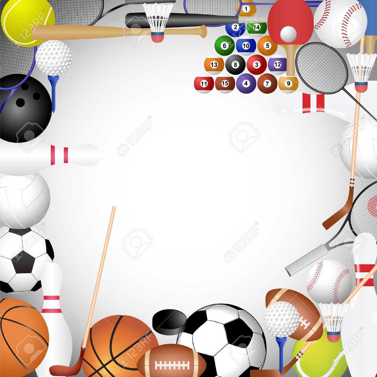 Framework Of The Sports Collection Royalty Free Cliparts Vectors And Stock Illustration Image 12018890