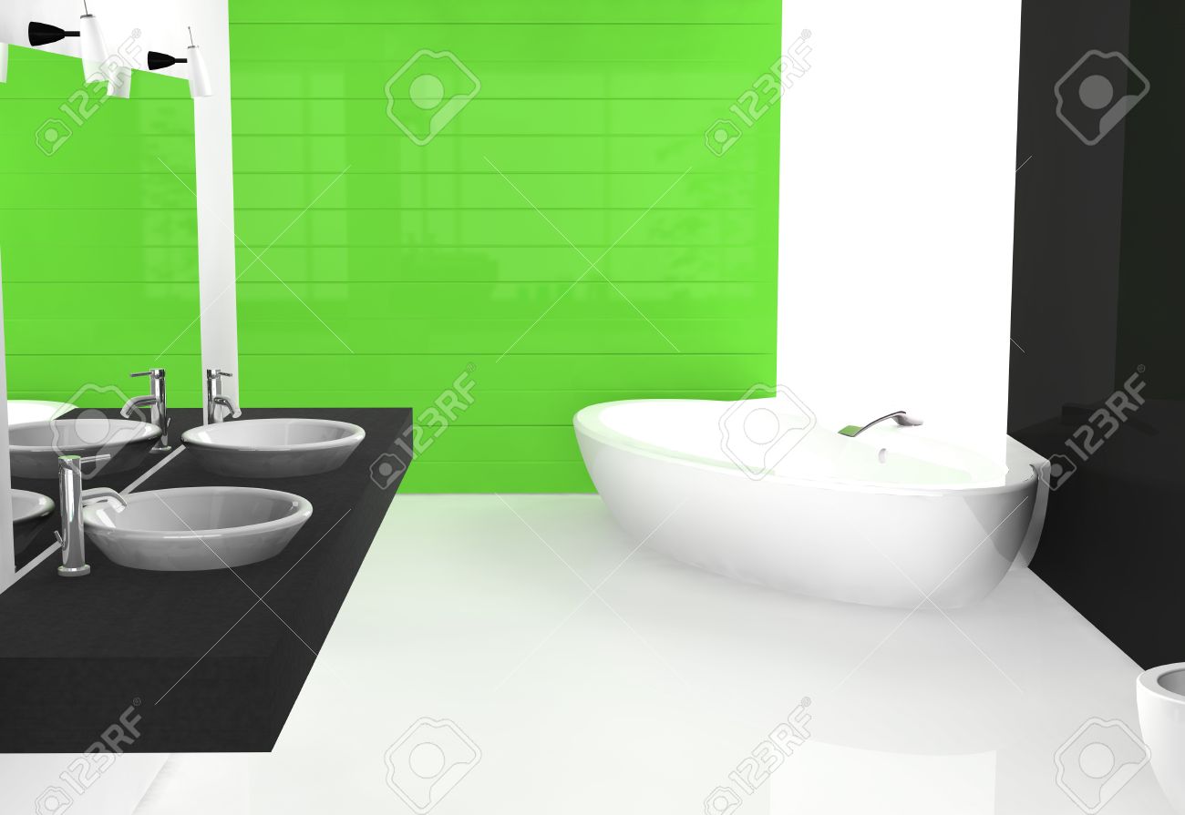 Badezimmer Grun Schwarz