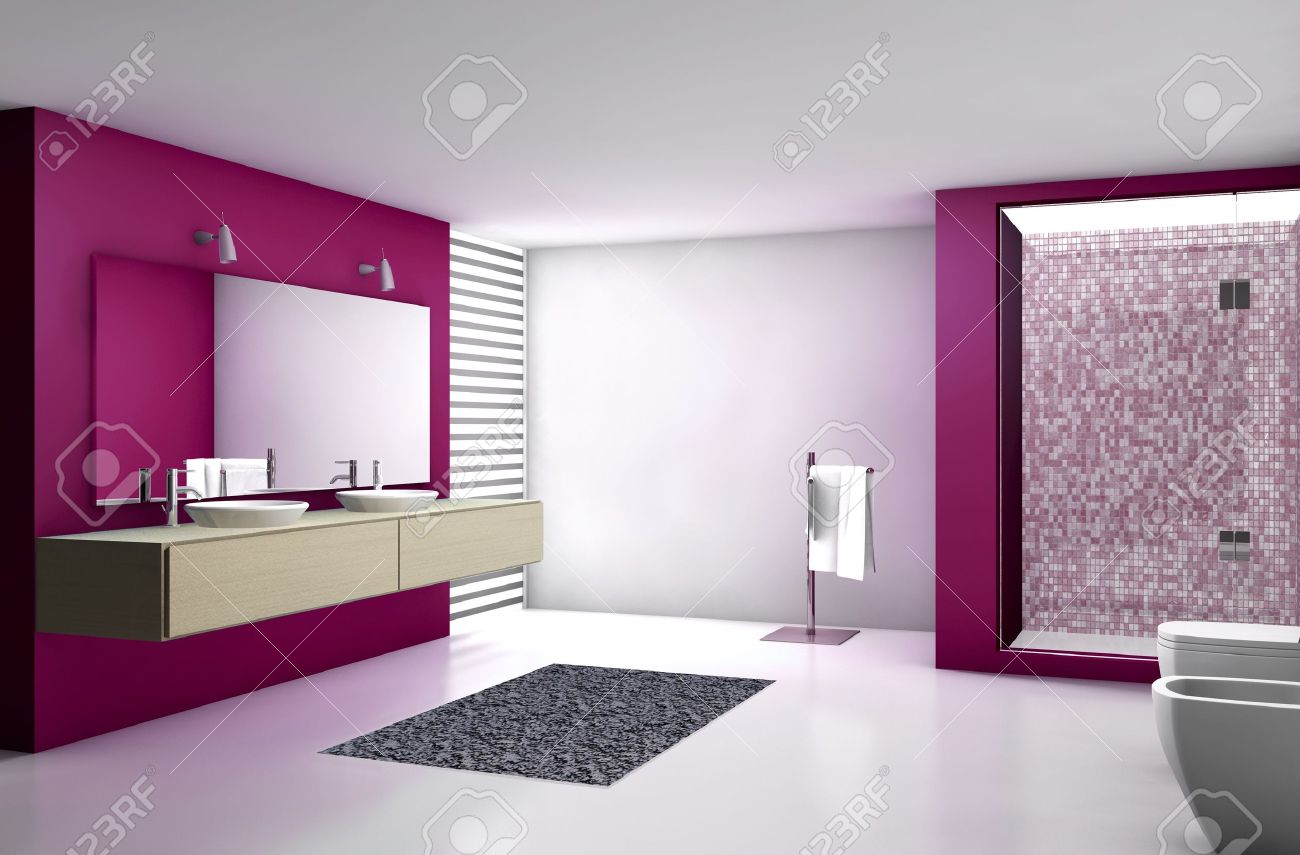 Beautiful Salle De Bains Moderne Rouge Beautiful Salle De Bains Moderne Rouge