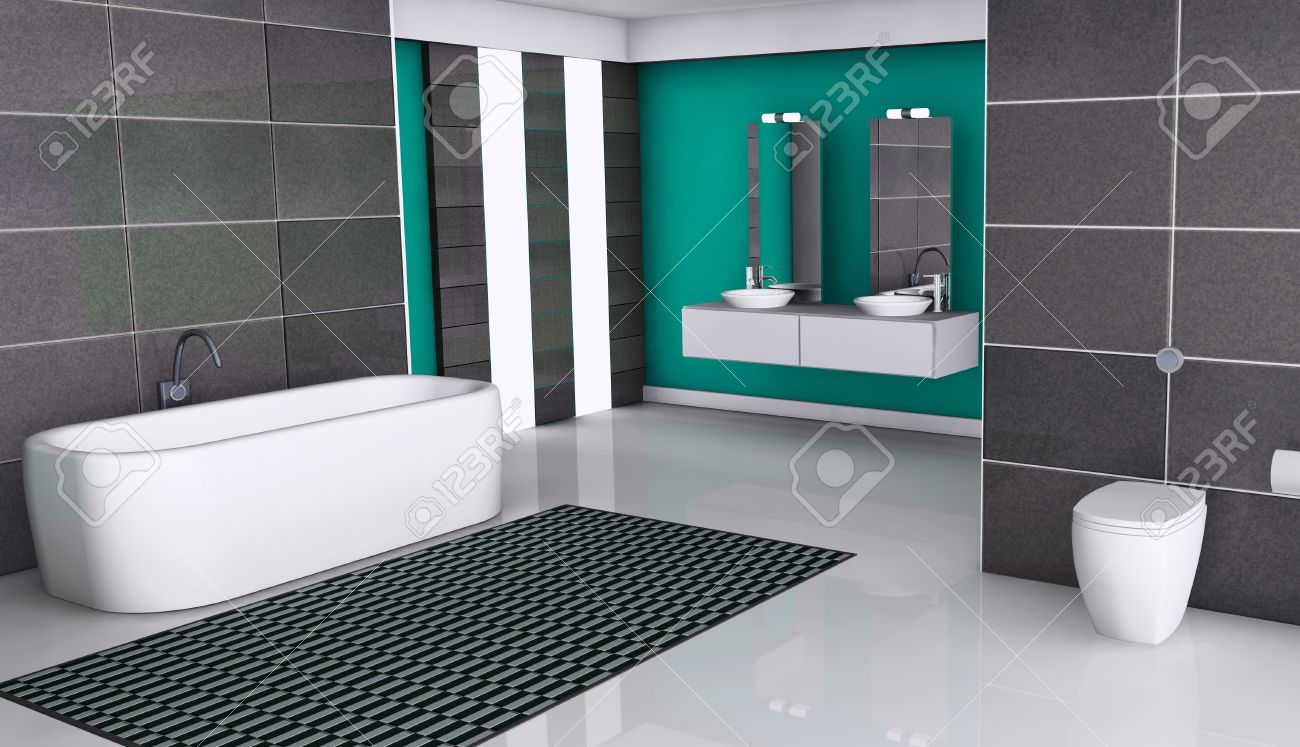 Home Interior Of A Modern Bathroom With Contemporary Design Stock Photo Picture And Royalty Free Image Image 17601469