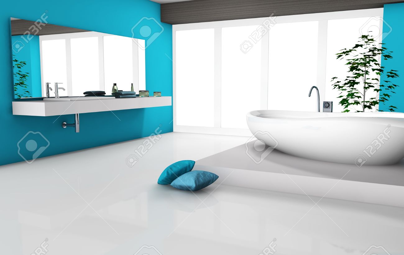 Salle De Bain Beige Meuble Taupe ~ int rieur de la maison moderne d une salle de bains luxueuse avec un Salle De Bain Beige Meuble Taupe ~ int rieur de la maison moderne d une salle de bains luxueuse avec un
