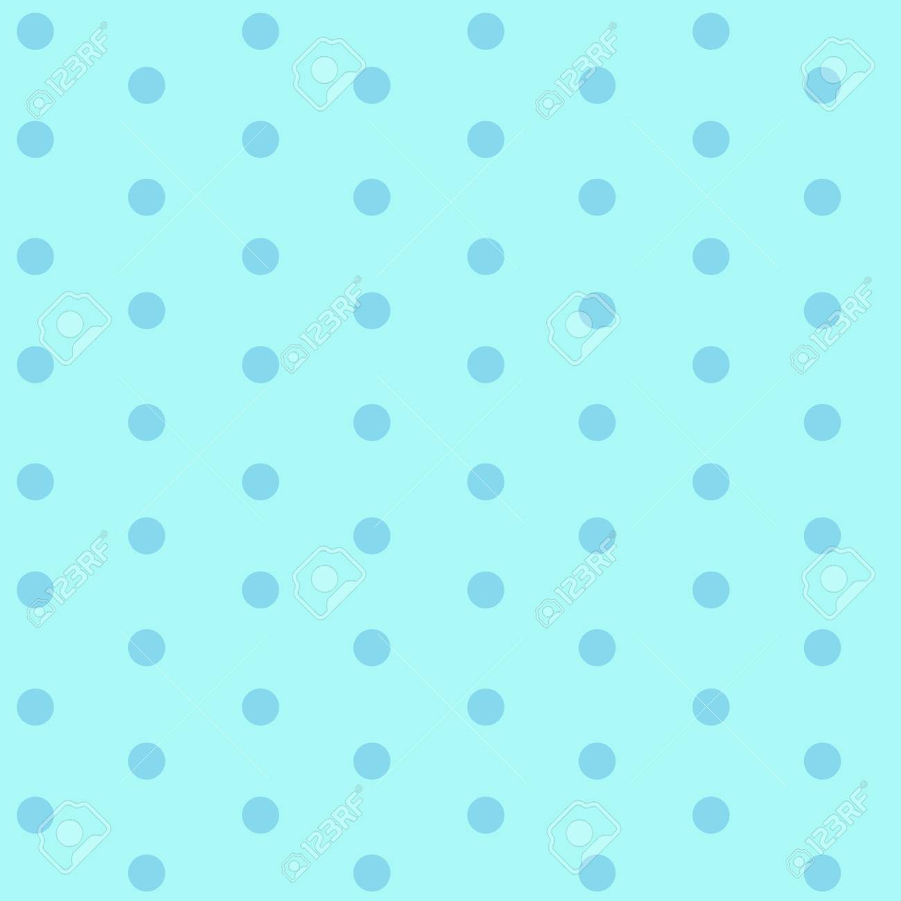 Blue Dots On Light Blue Background Seamless Pattern Vector