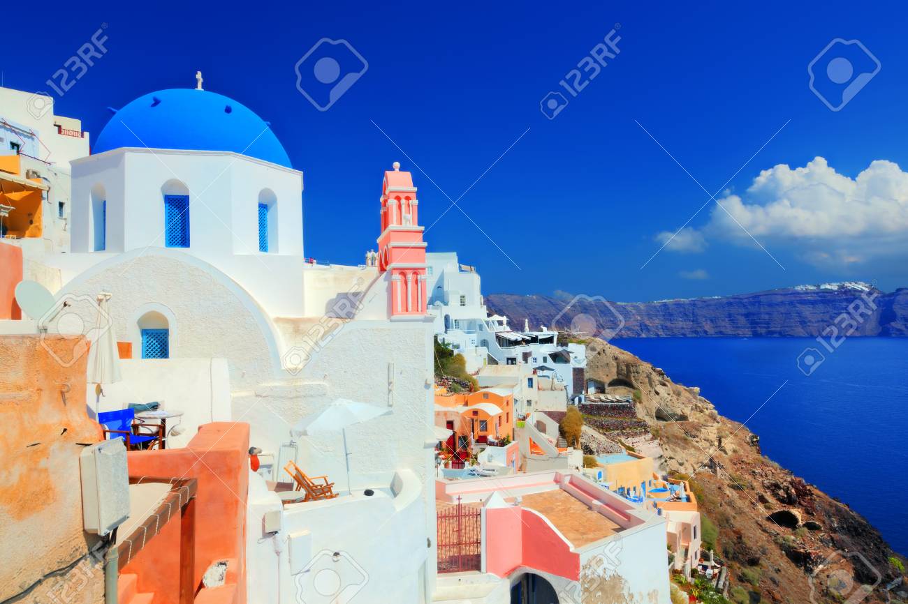ギリシャ サントリーニ島イアの町 の写真素材 画像素材 Image ギリシャ サントリーニ島イアの町 の写真素材 画像素材 Image