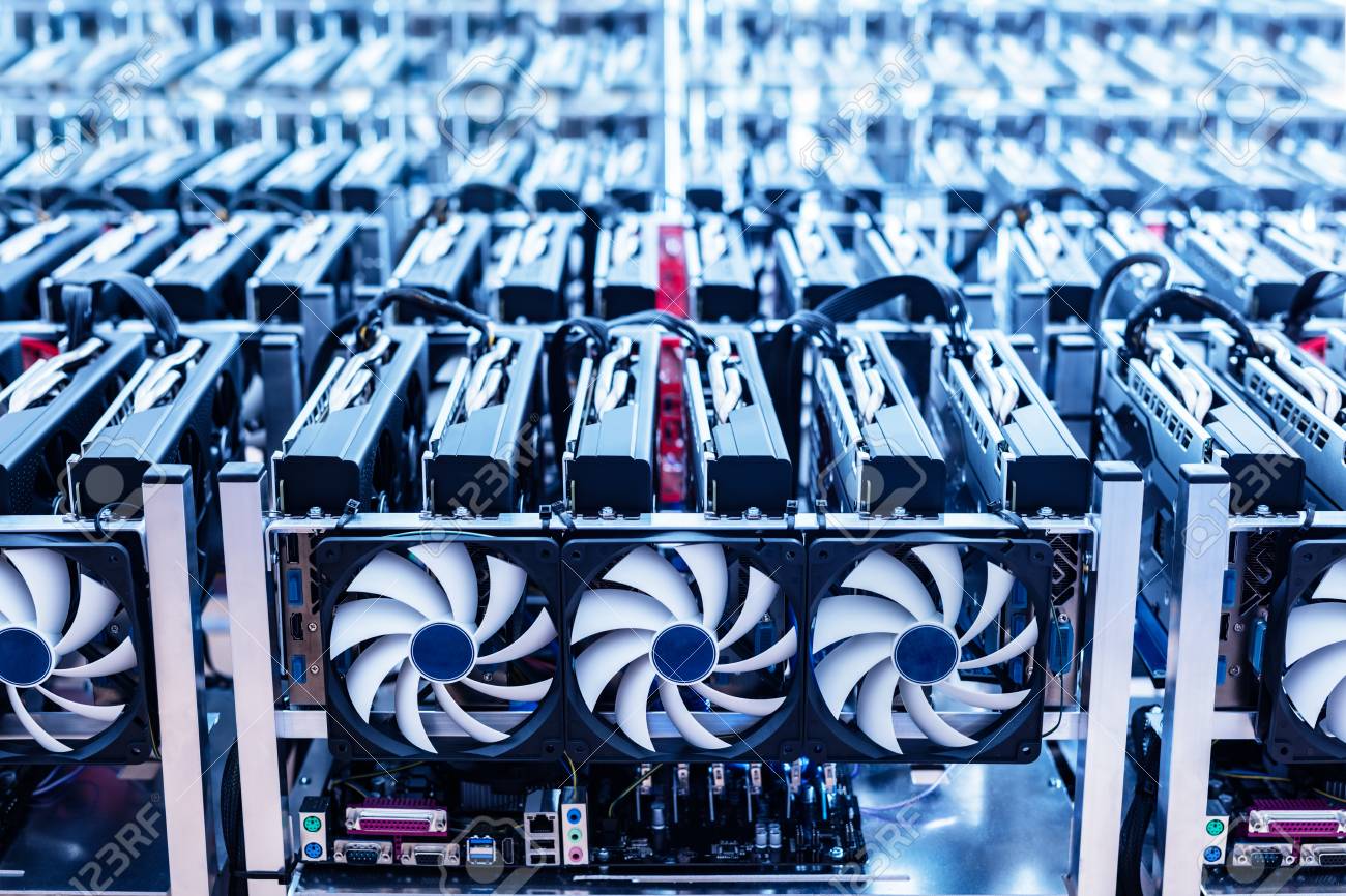 Bitcoin mining farm. IT hardware. Electronic devices with fans. Cryptocurrency miners. - 91747666 Bitcoin mining farm. IT hardware. Electronic devices with fans. Cryptocurrency miners. - 91747666