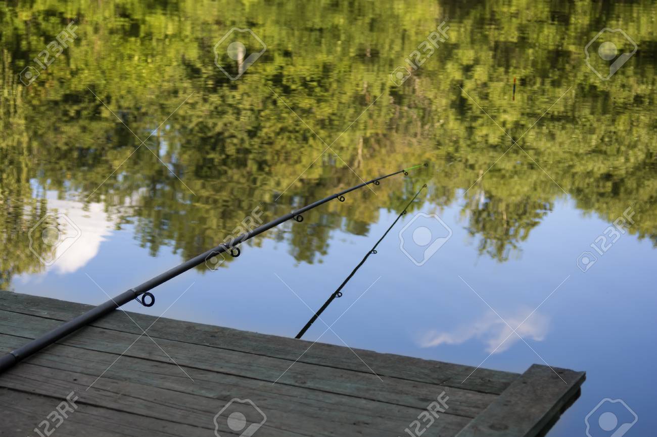 river fishing pole