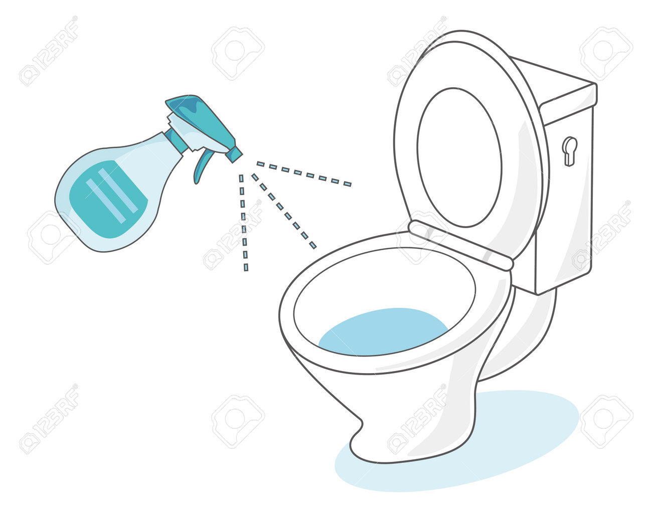 Vector Illustration Of Flush Toilet. Toilet Bowl. Clean Up. Royalty Free  SVG, Cliparts, Vectors, and Stock Illustration. Image 162348644., image size:1300x1041