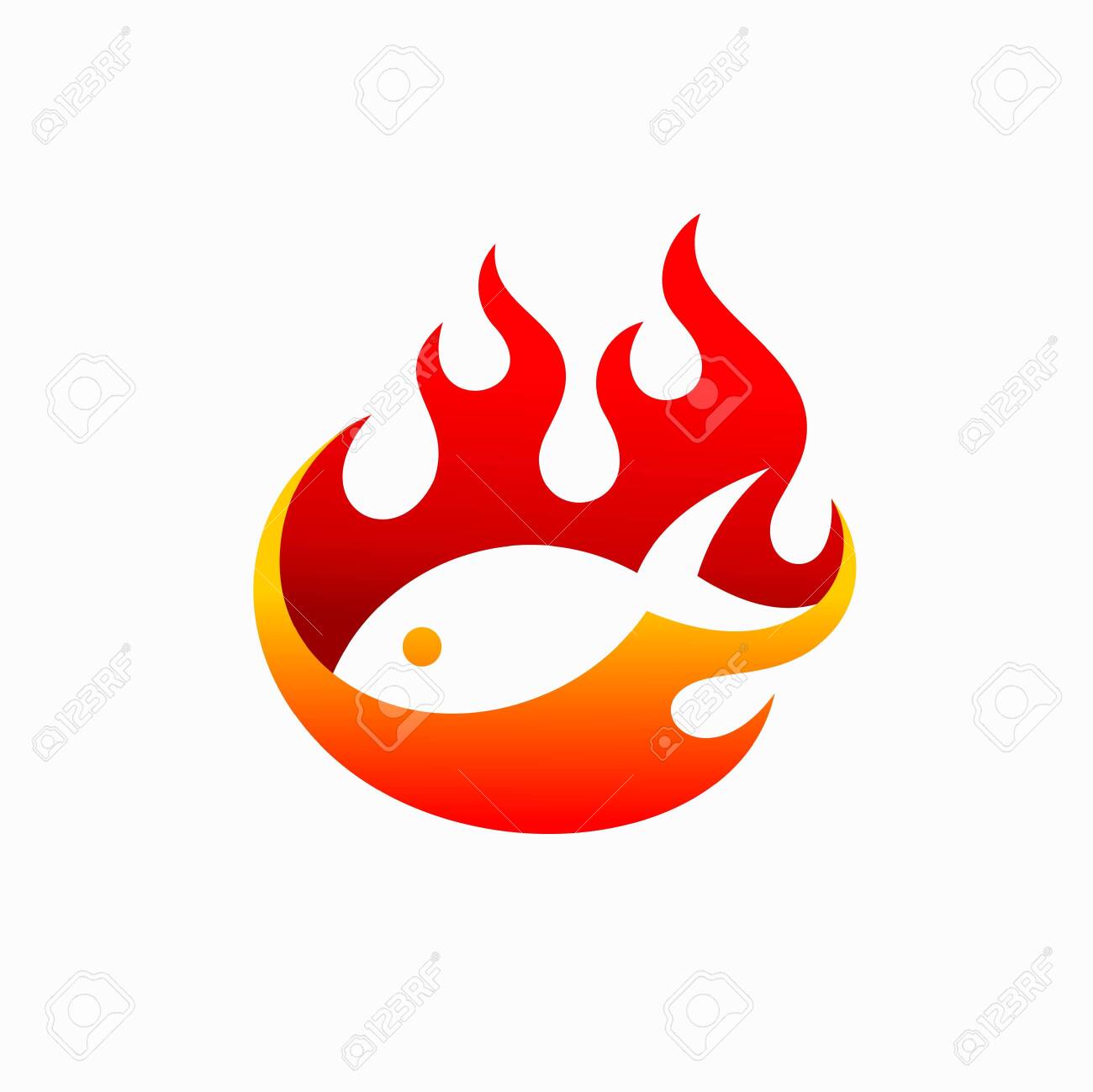 Grilled Fish Logo Fish Vector Logo Royalty Free Cliparts Vectors And Stock Illustration Image 148751376