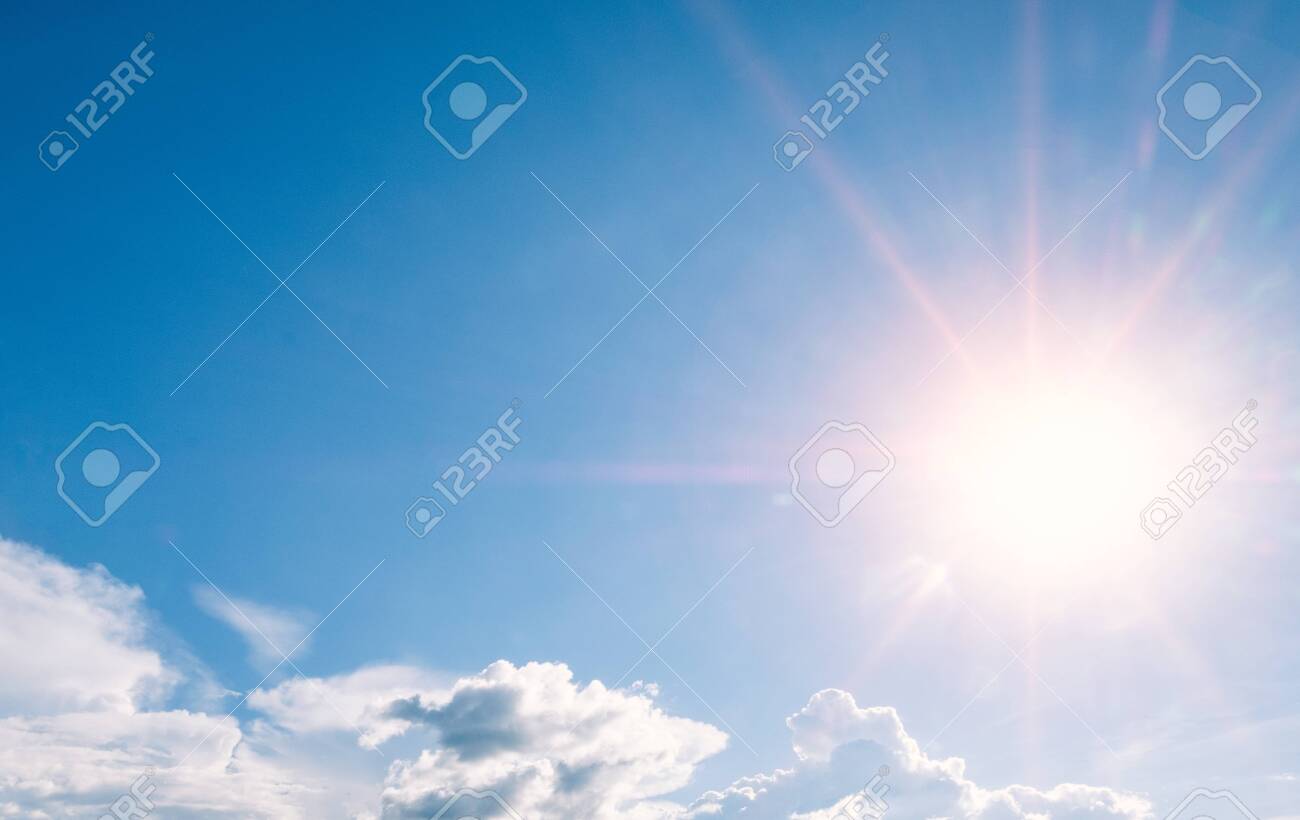 beautiful sky with sunbeams and cloud - 121564633 beautiful sky with sunbeams and cloud - 121564633