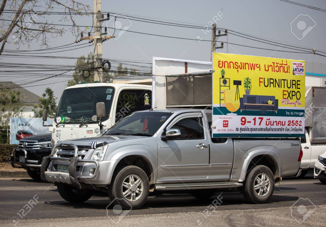 Chiangmai Thailand March 8 2019 Advertisement Pick Up Of
