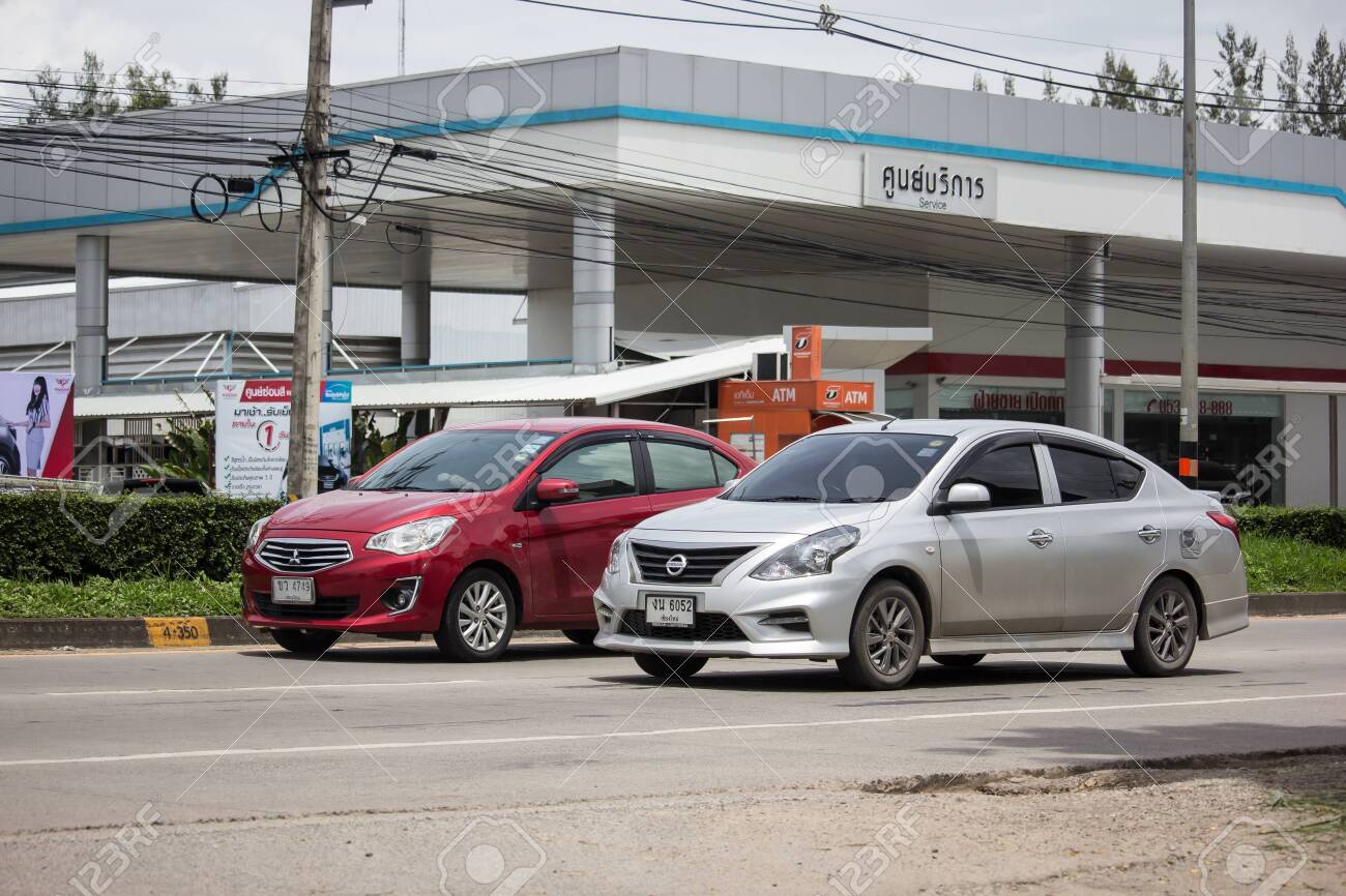 Chiangmai Thailand August 29 2019 Private Eco Car Nissan