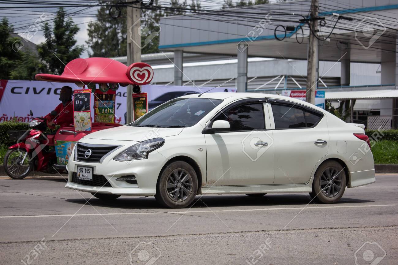 Chiangmai Thailand August 29 2019 Private Eco Car Nissan