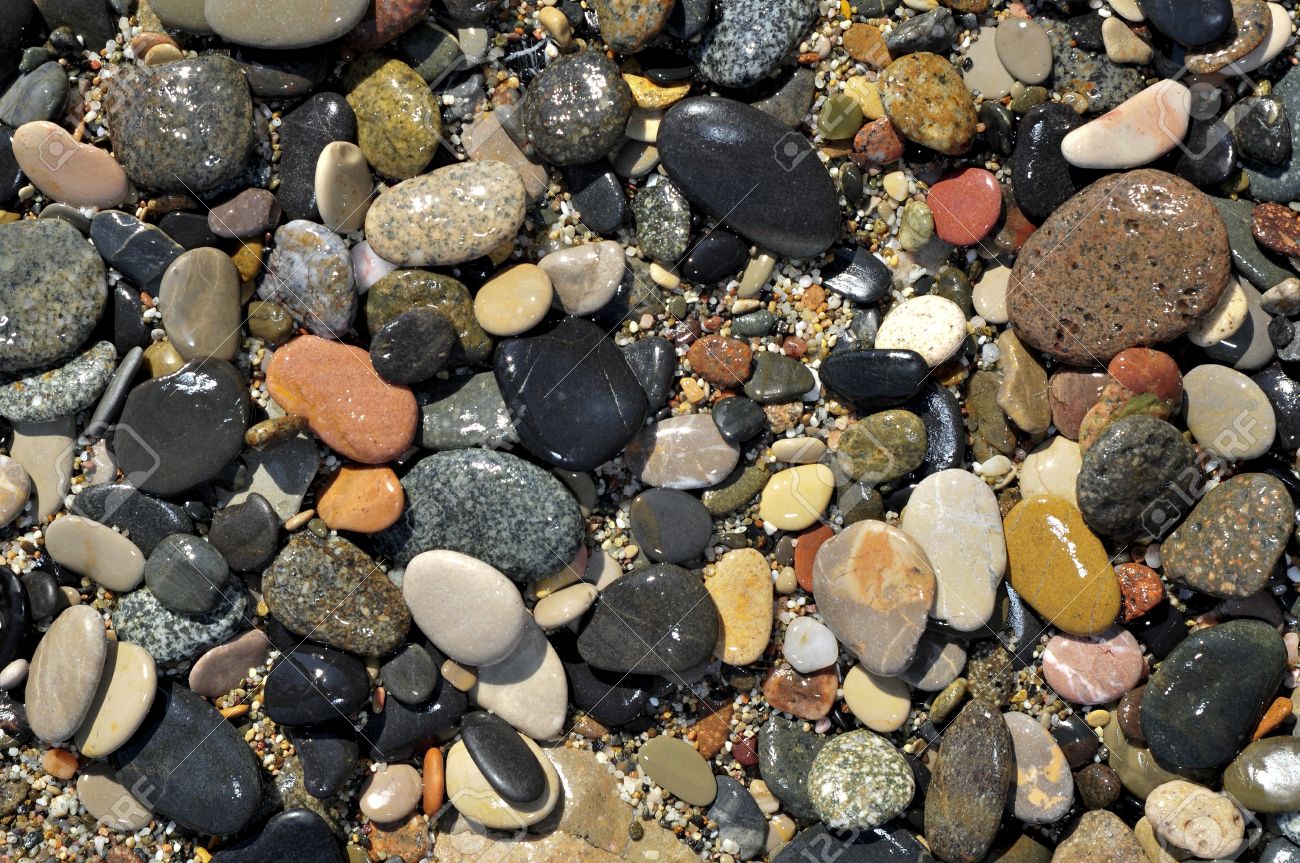 小石 砂利や砂 砂利浜のクローズ アップ の写真素材 画像素材 Image