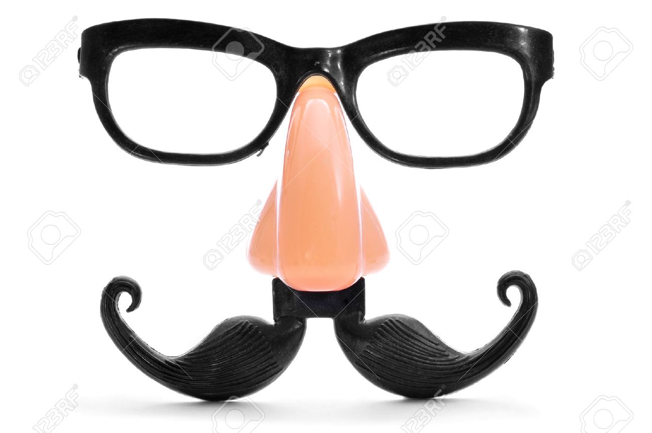 nose moustache glasses