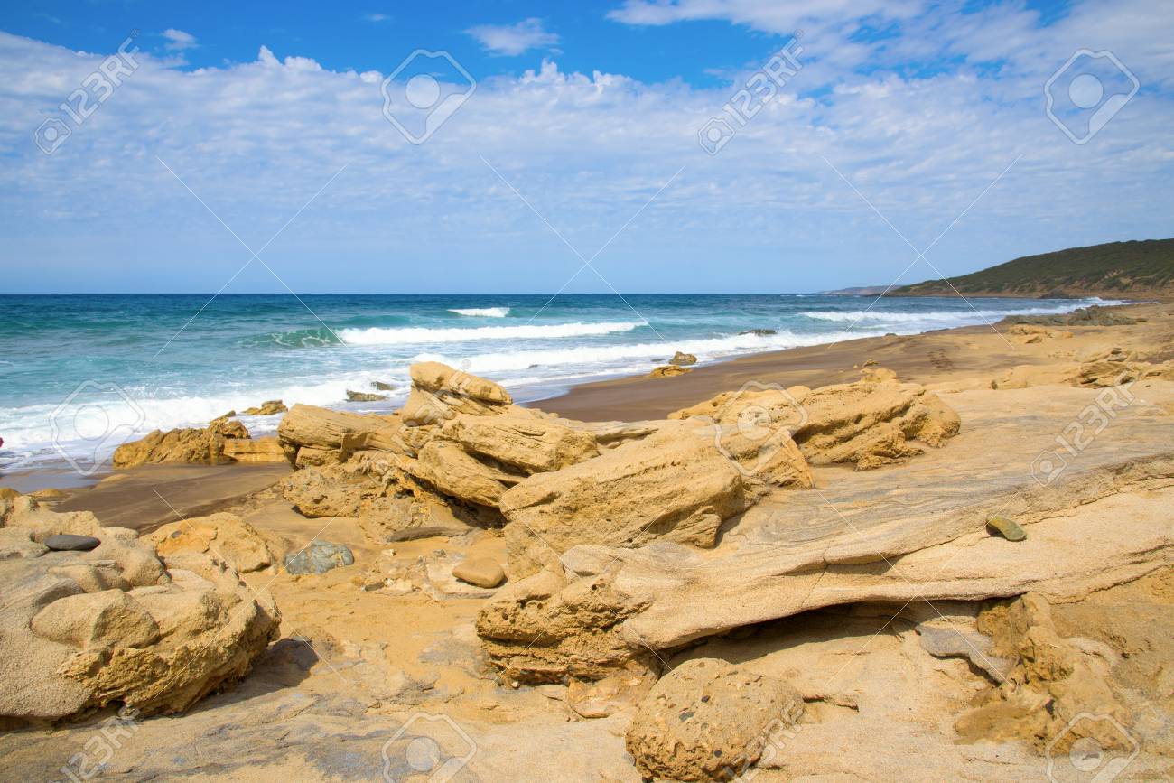 A View Of The Spiaggia Di Piscinas Beach In Arbus Sardinia