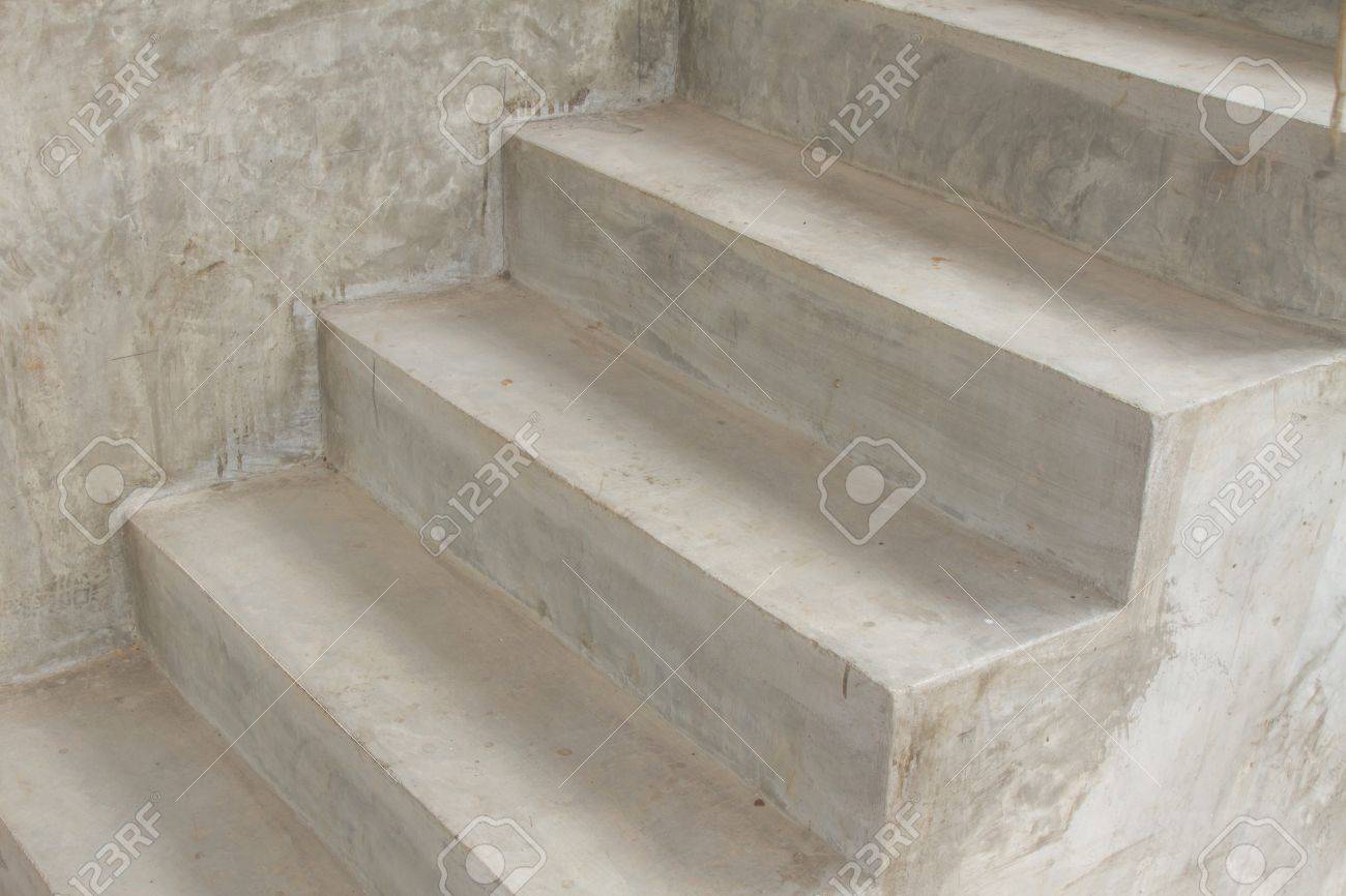 cement stair stock photo