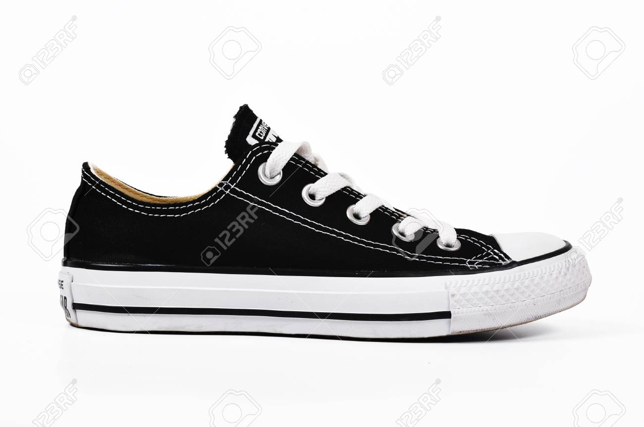 Chlumcany CZECH REPUBLIC MARCH 27 2015 Black Low Converse Shoes Stock Photo, Picture And Royalty Free Image. Image 41359731.