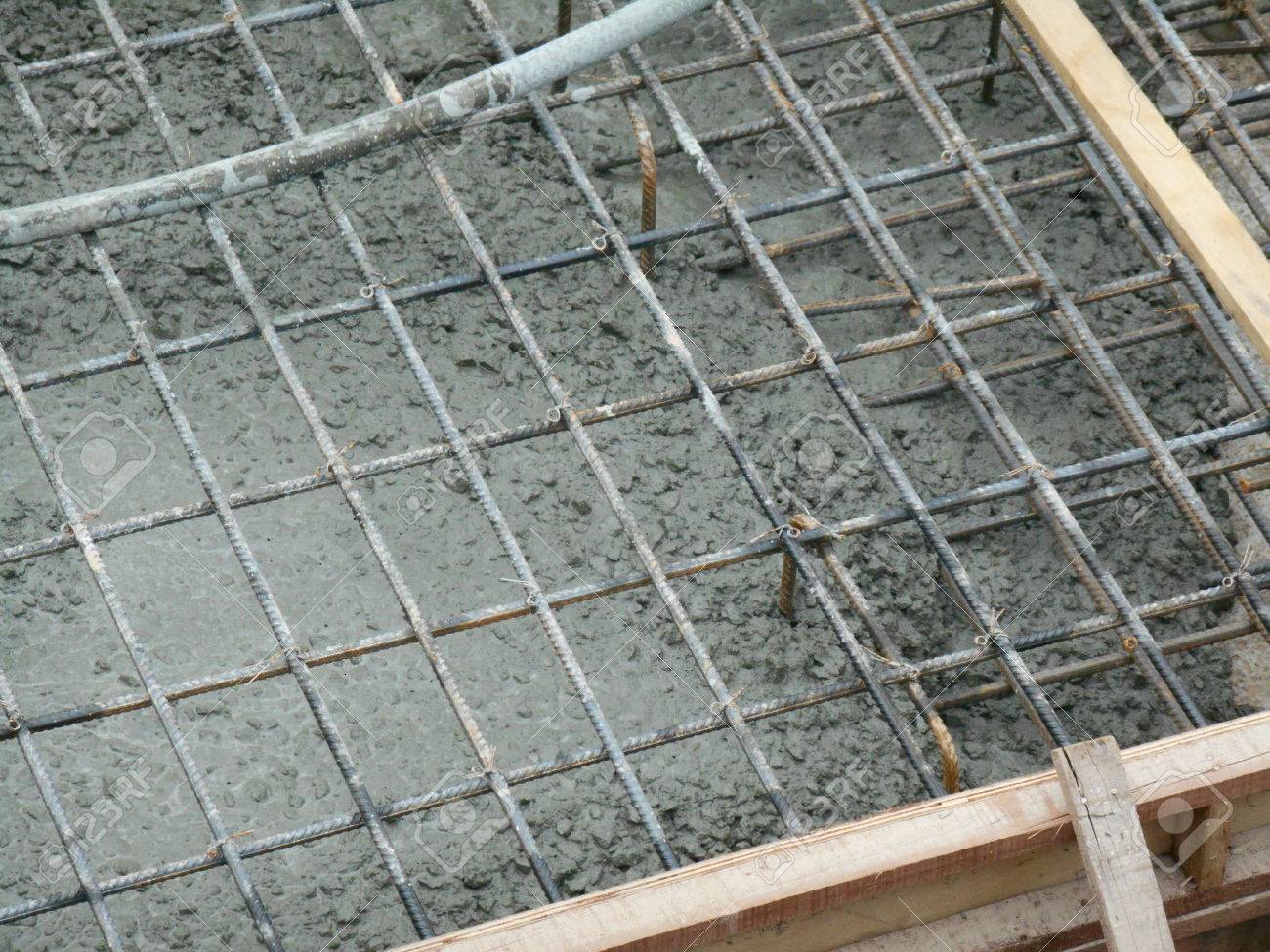 Selangor Malaysia July 26 2016 The Wet Concrete Is Poured On A Steel Reinforcement Bar To Form Strong Floor Slabs Called Reinforce Concrete Slab Stock Photo Picture And Royalty Free Image Image 65907874