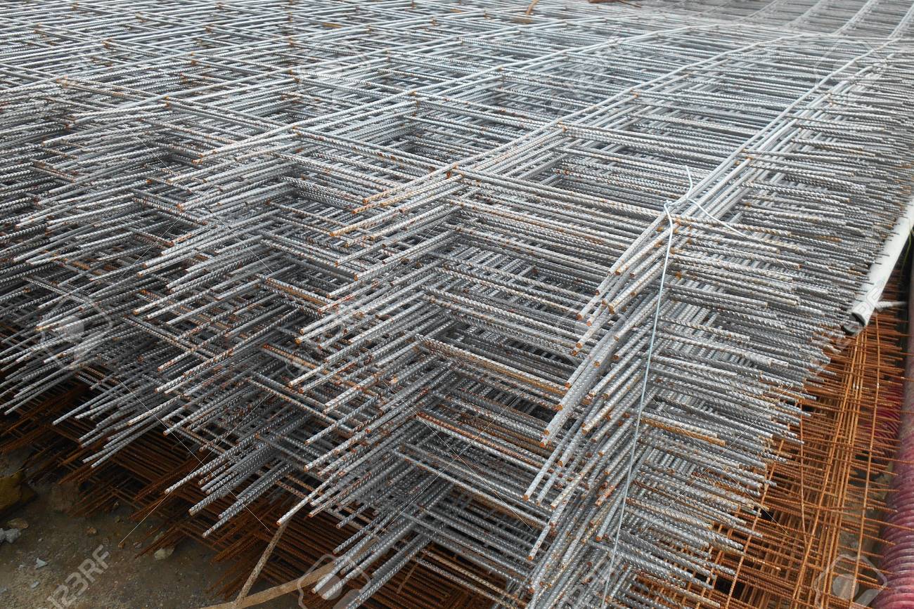 Kuala Lumpur Malaysia January 31 2017 Welded Wire Mesh Or Brc Fabric Used As Part Of Main Structure Component In Floor Slab Structure Element In The Construction Site Stock Photo Picture And