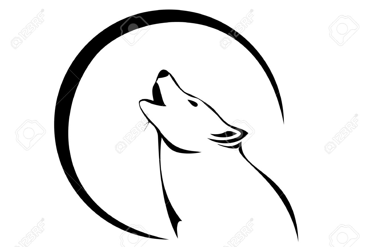 Dessin Loup Qui Hurle | TikTok, image size:1300x867