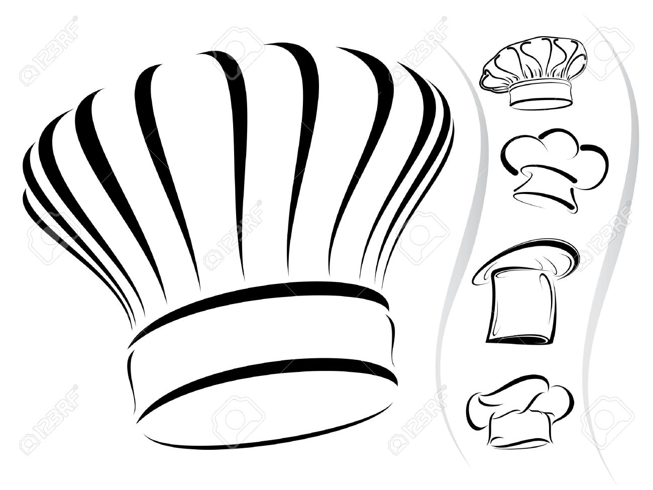 Five Chef Hat Silhouettes Royalty Free SVG, Cliparts, Vectors, And Stock  Illustration. Image 13253773.