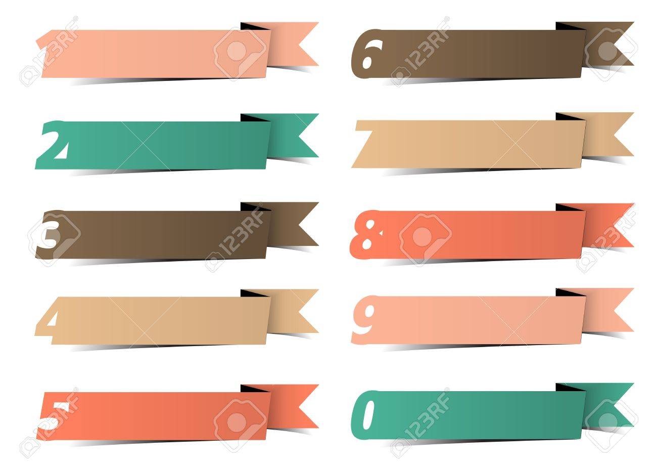 modern design template infographics numbered banners colorful