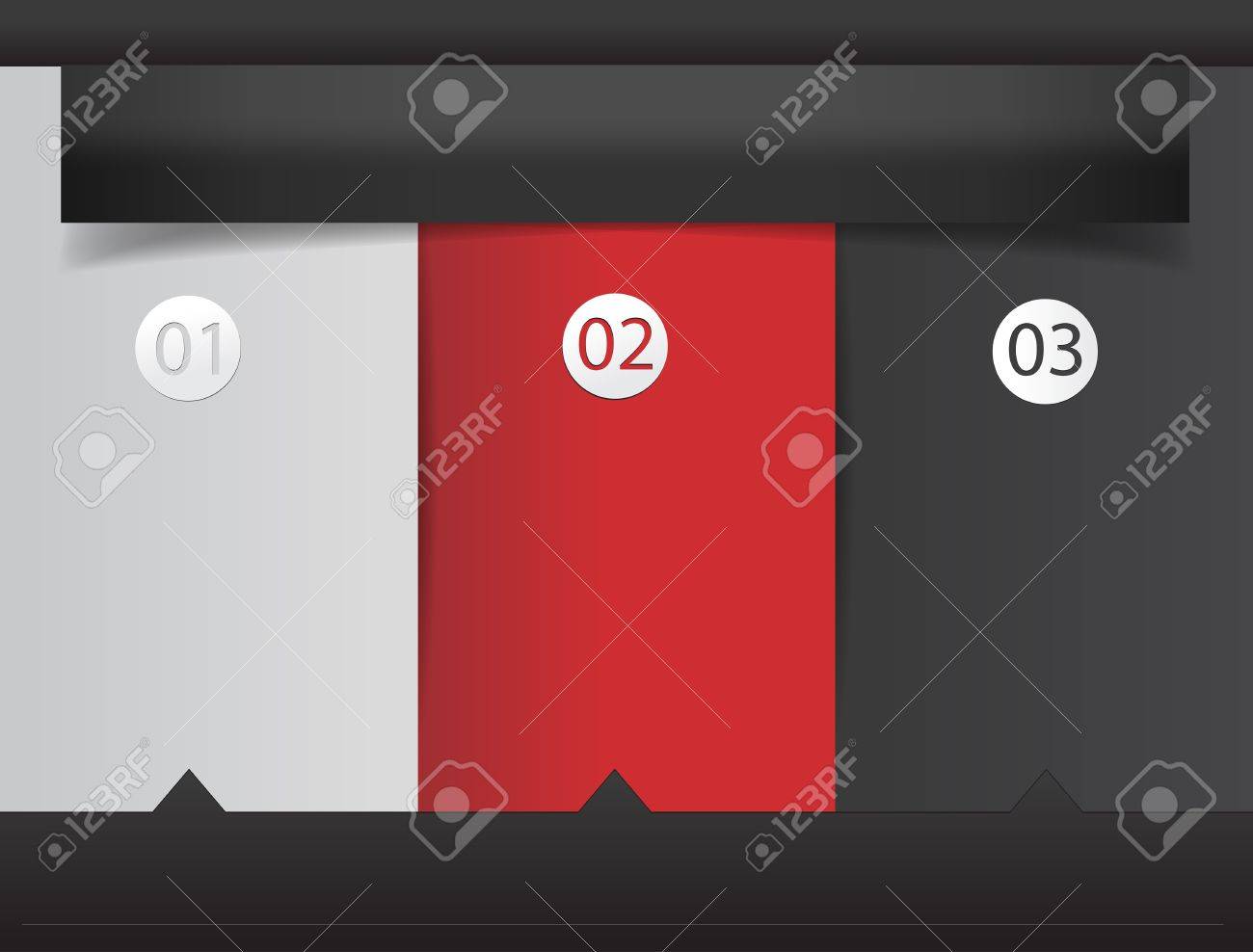 modern design template infographics numbered banners vector