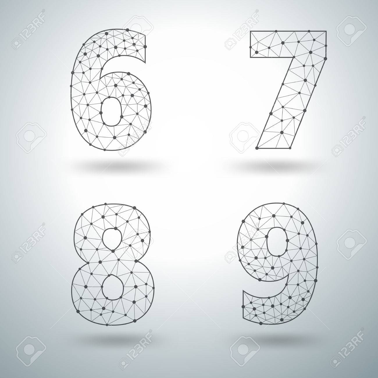number 6 templates