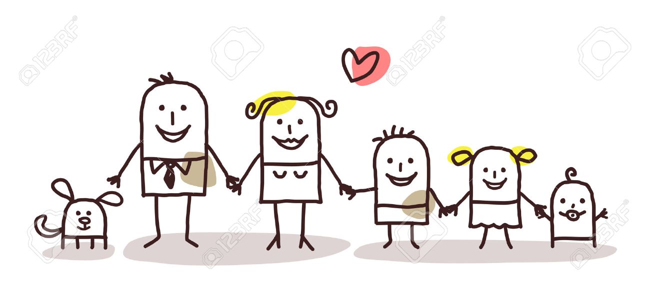 cartoon family
